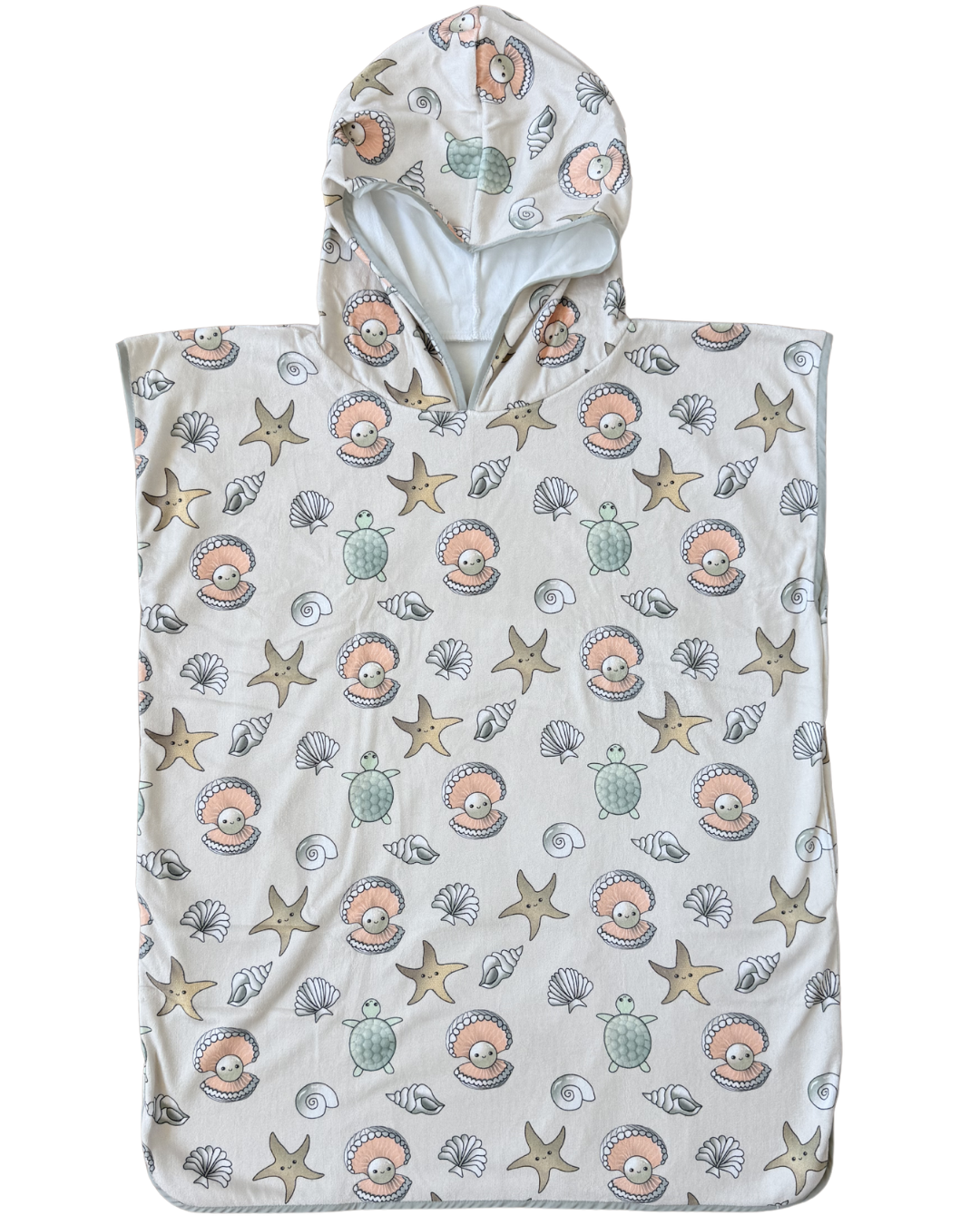Serviette poncho à capuchon pour adulte et enfant : Perles de rêve