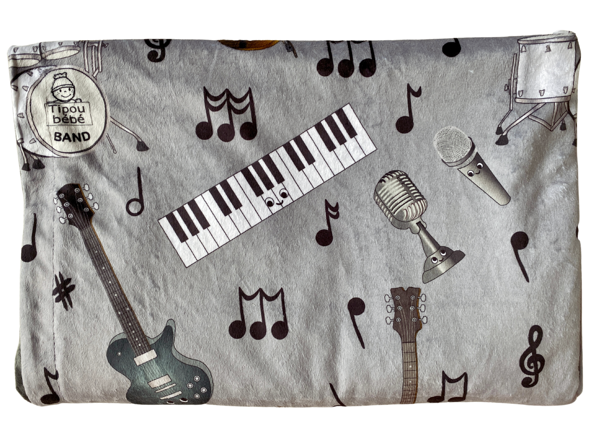 Baby blanket: Music Band Tipou Bébé
