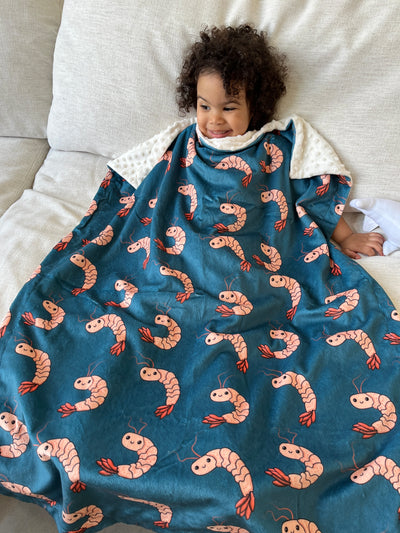 Couverture de bébé : Petites crevettes