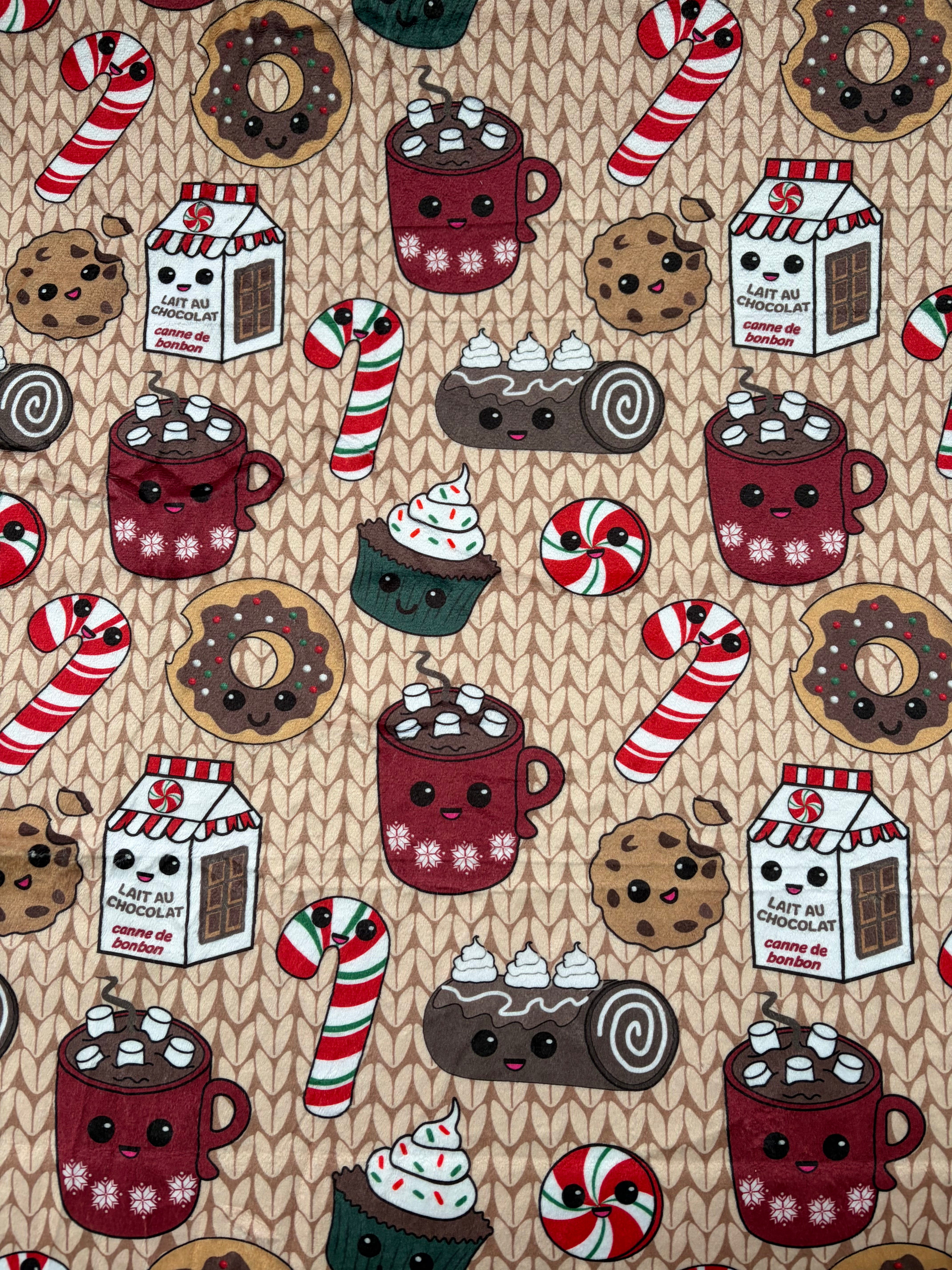 Couverture de mousseline: Fan de cannes de bonbon