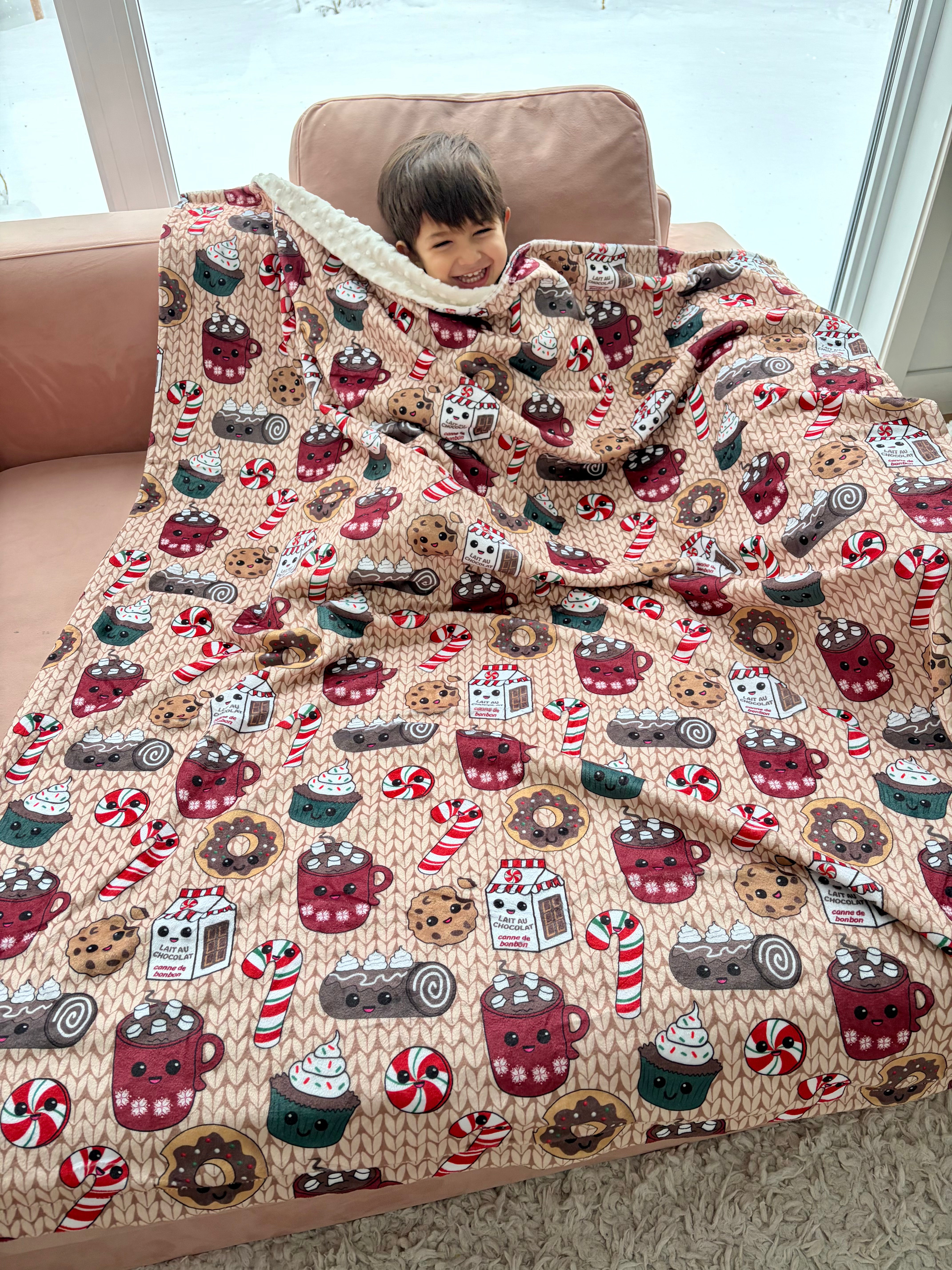 Couverture Moyenne : Fan de cannes de bonbon