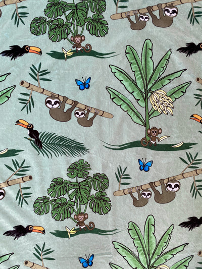 Medium blanket: Sloths in the Jungle