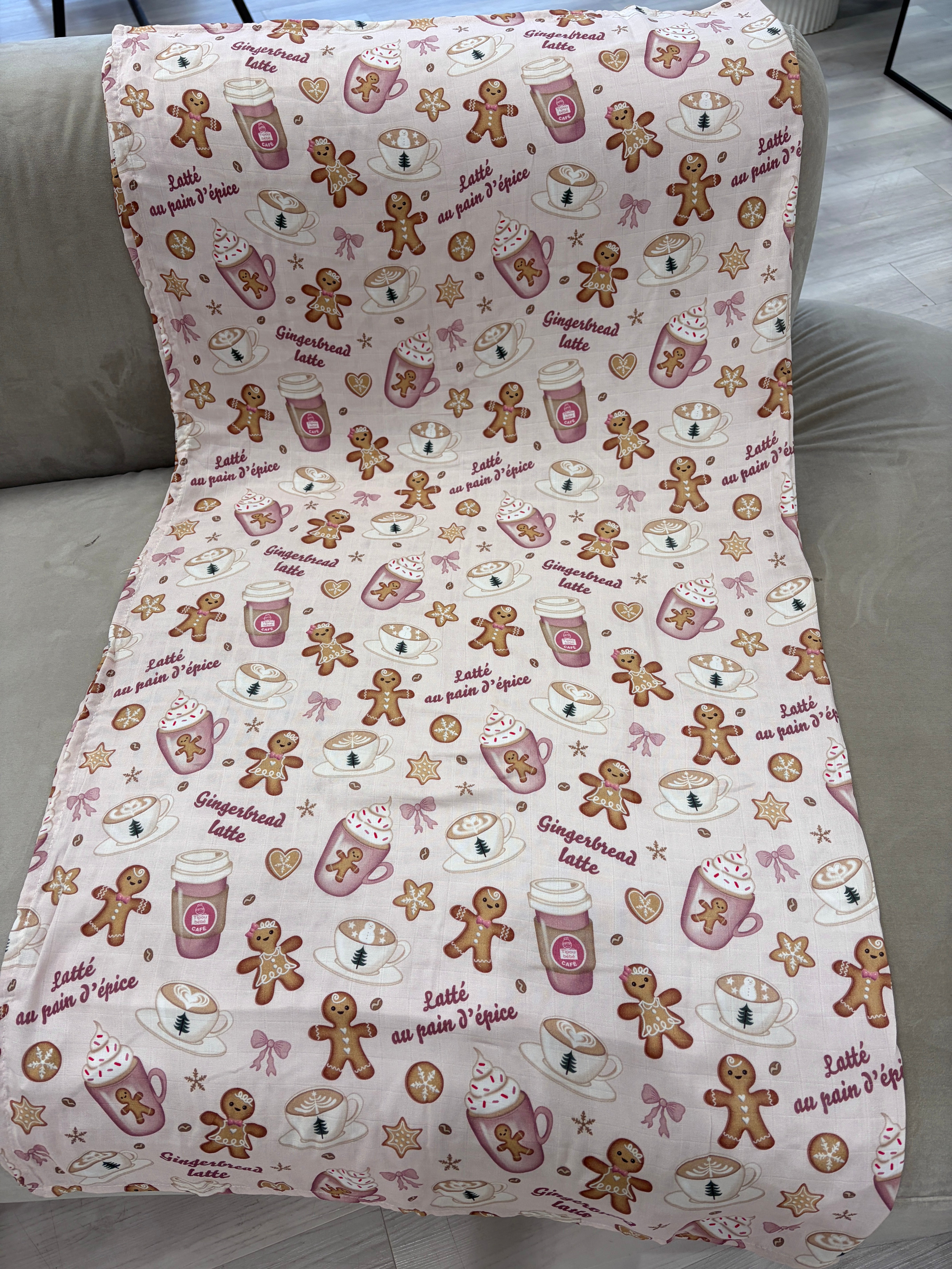 Couverture de mousseline: Latté au pain d'épice