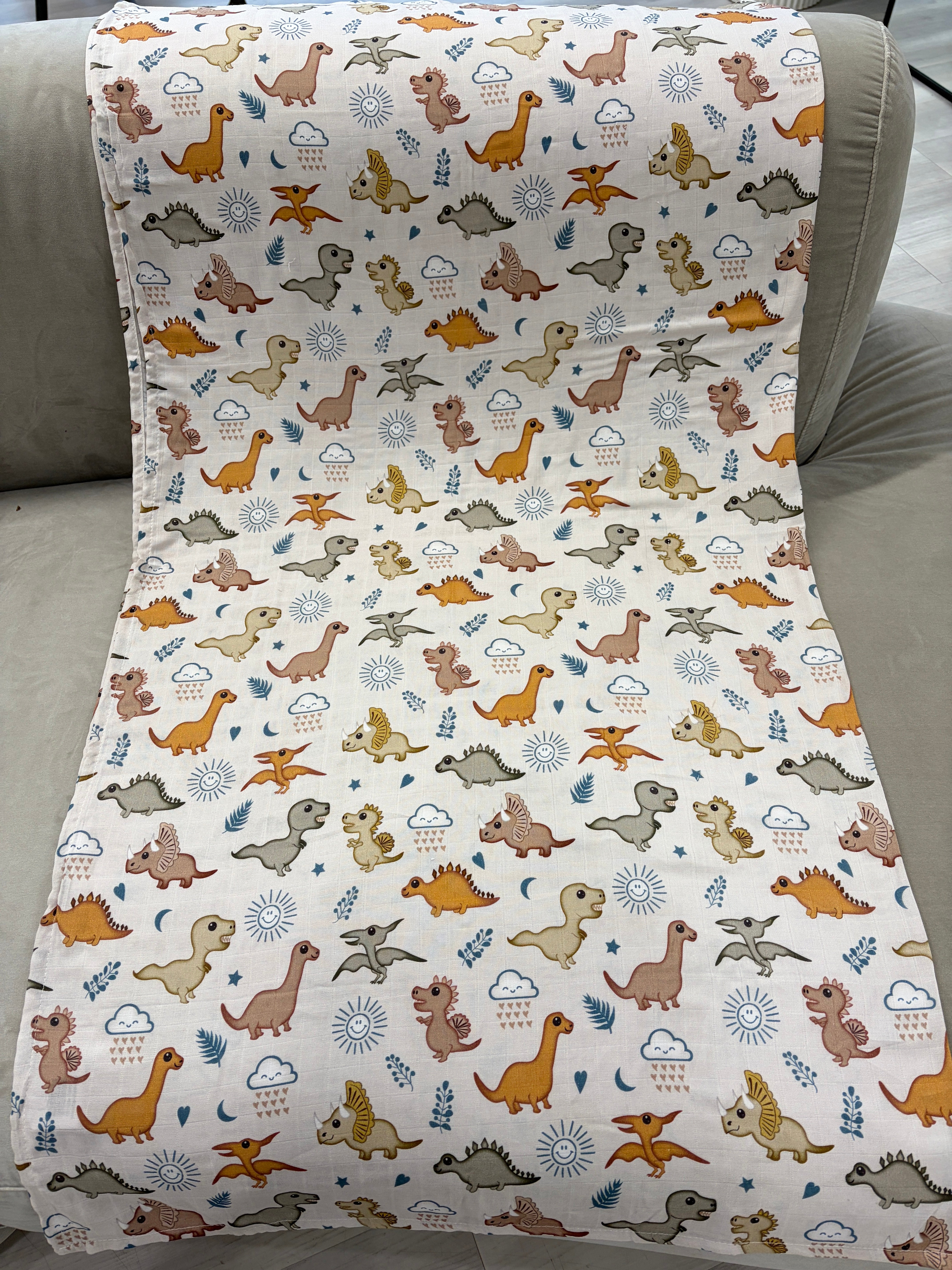 Couverture de mousseline: Dinosaures adorables