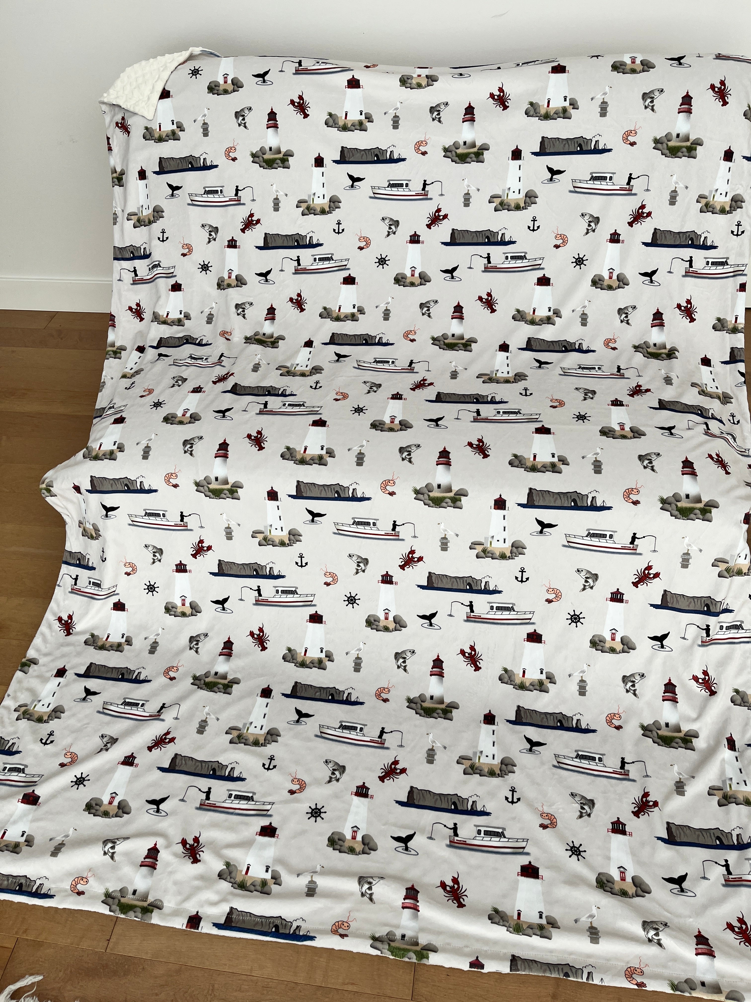 Couverture Géante : Maritimes (beige)