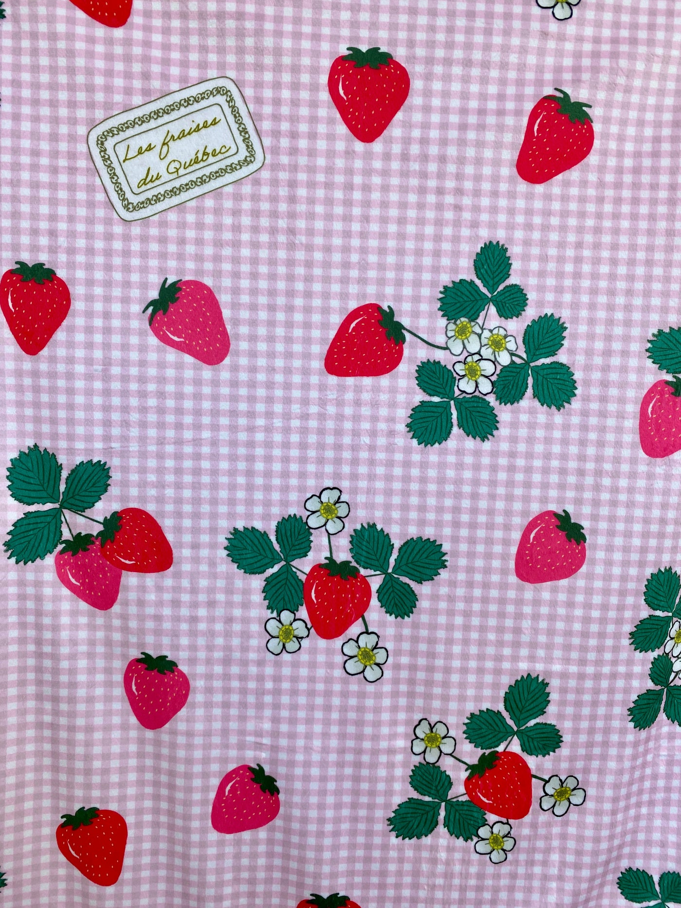 Baby blanket: Quebec Strawberries