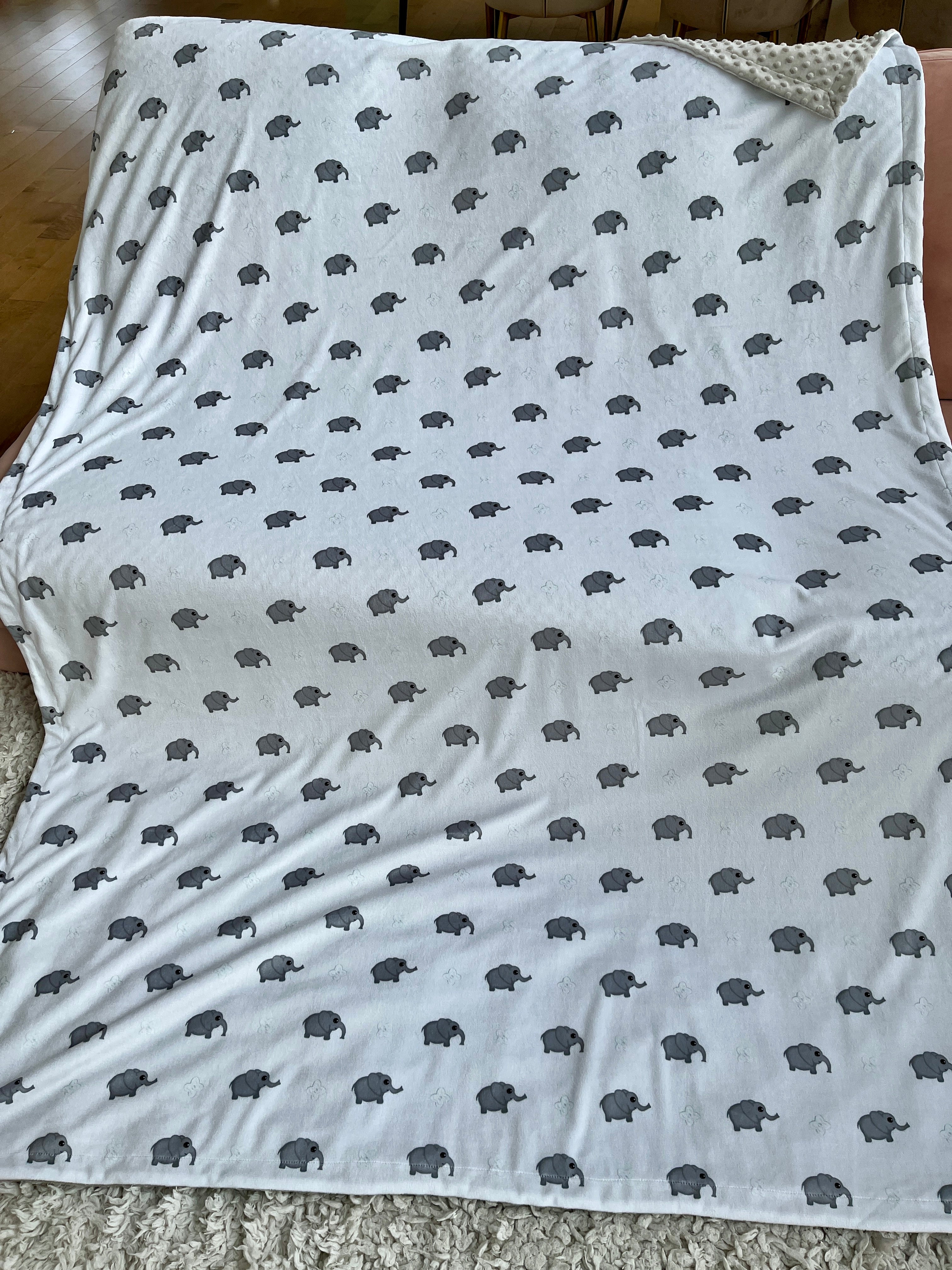 Couverture Géante : Éléphants mignons