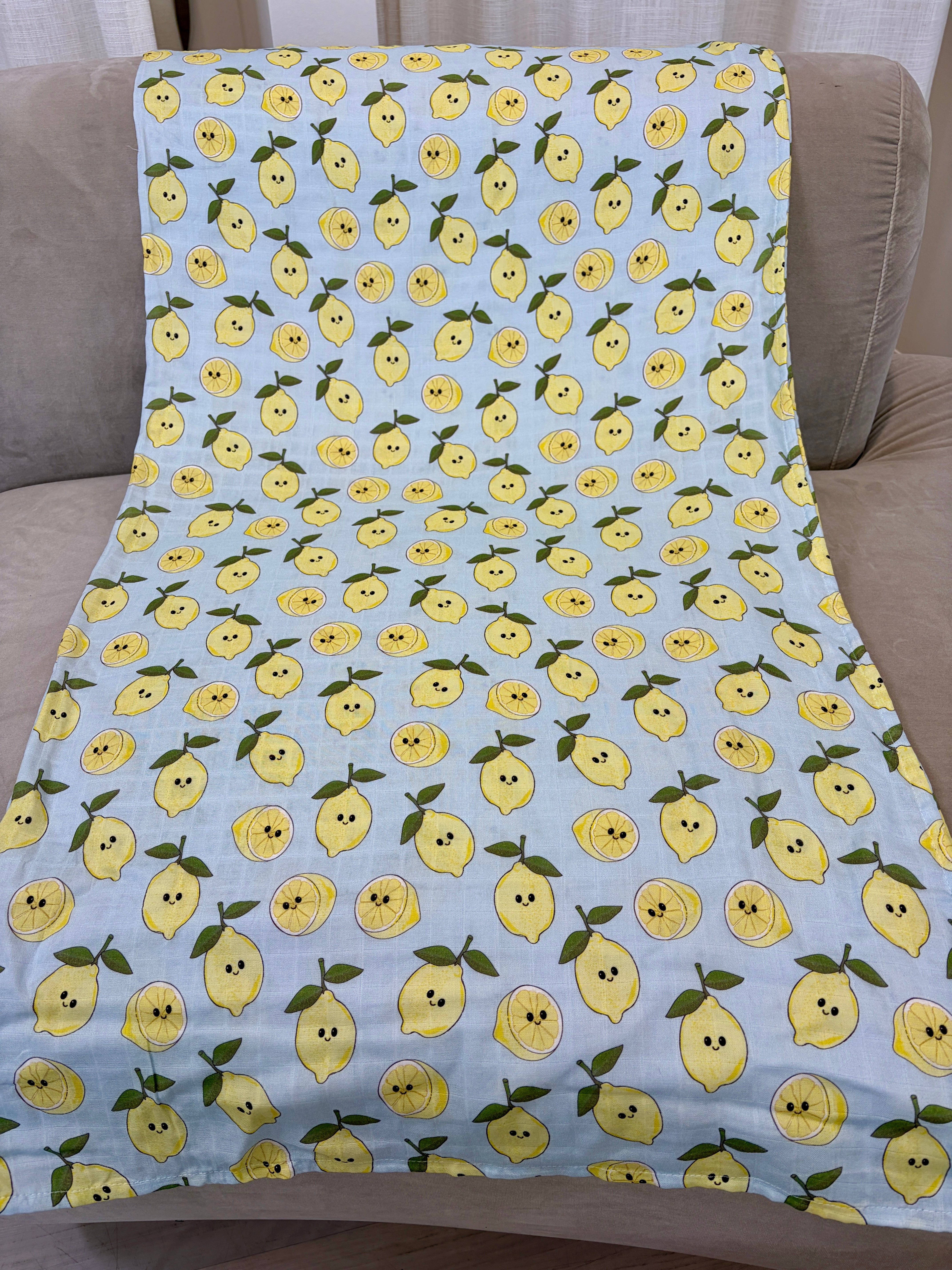 Couverture de mousseline: Citrons rayonnants