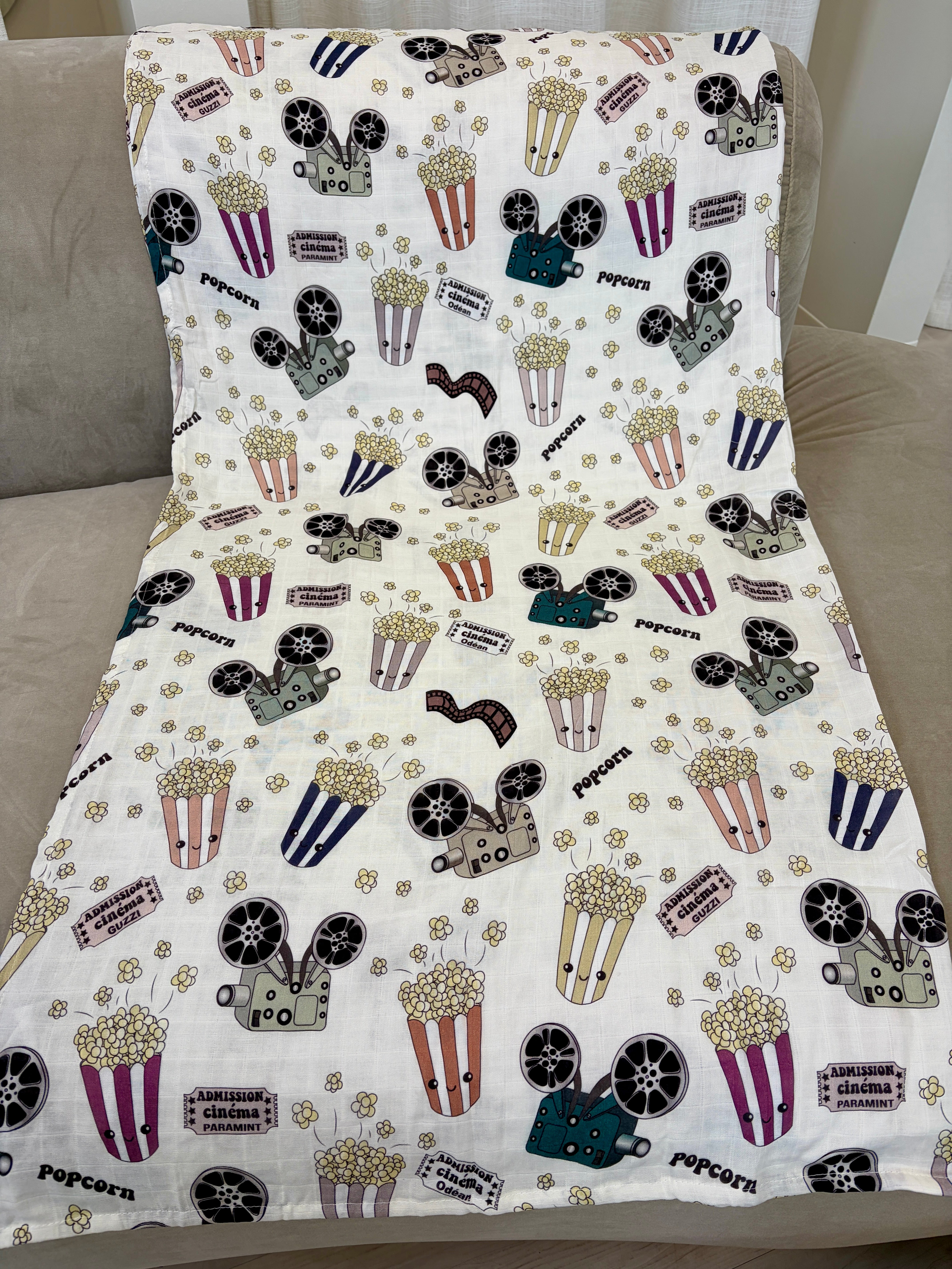 Couverture de mousseline: Cinéma et popcorn