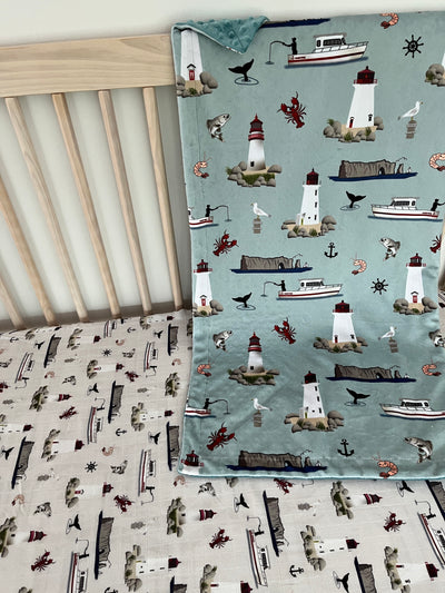 Baby Blanket: Maritime (Blue mist)