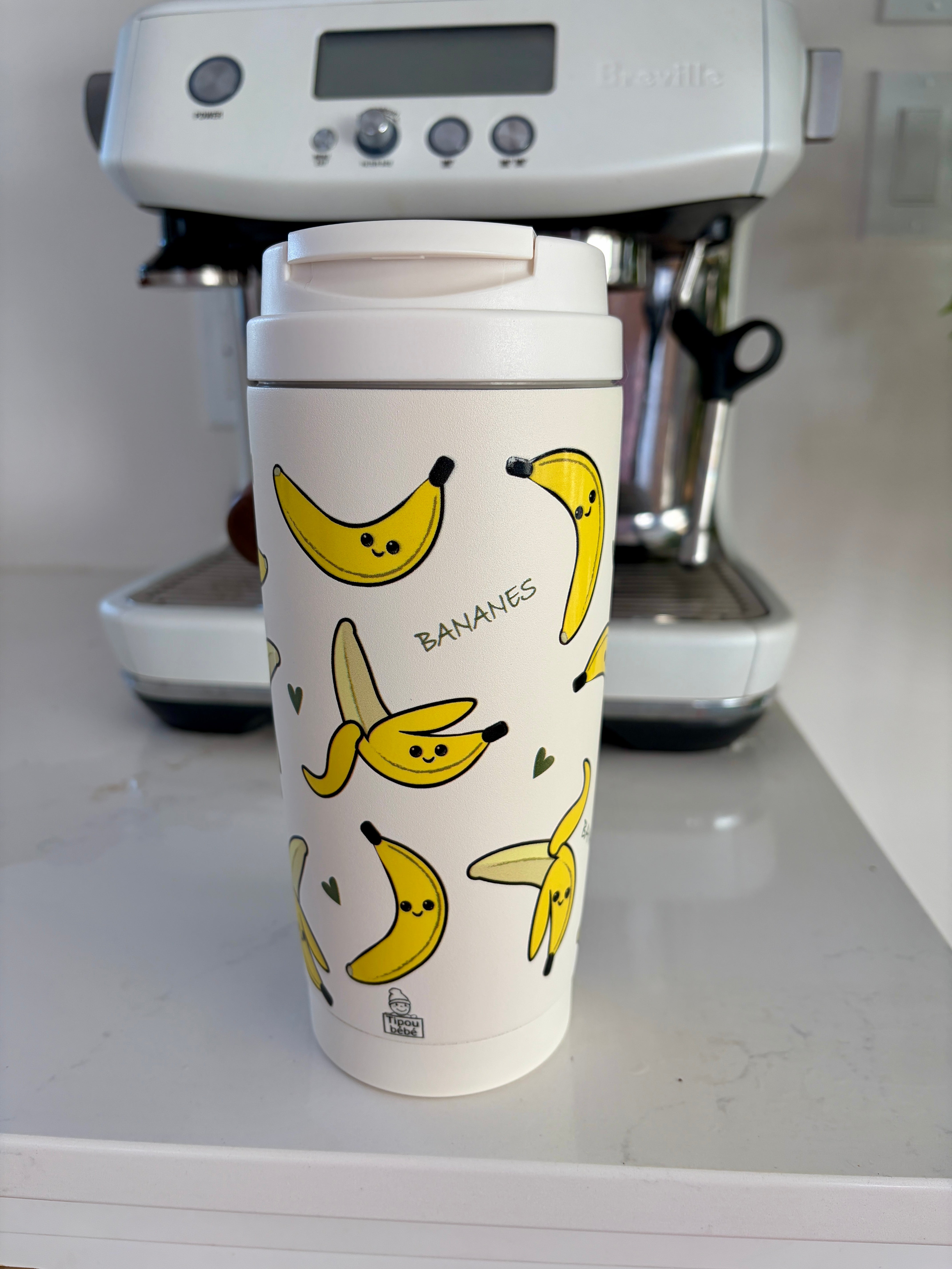 Tasse de café isoterme 500 ml : Bananes amicales