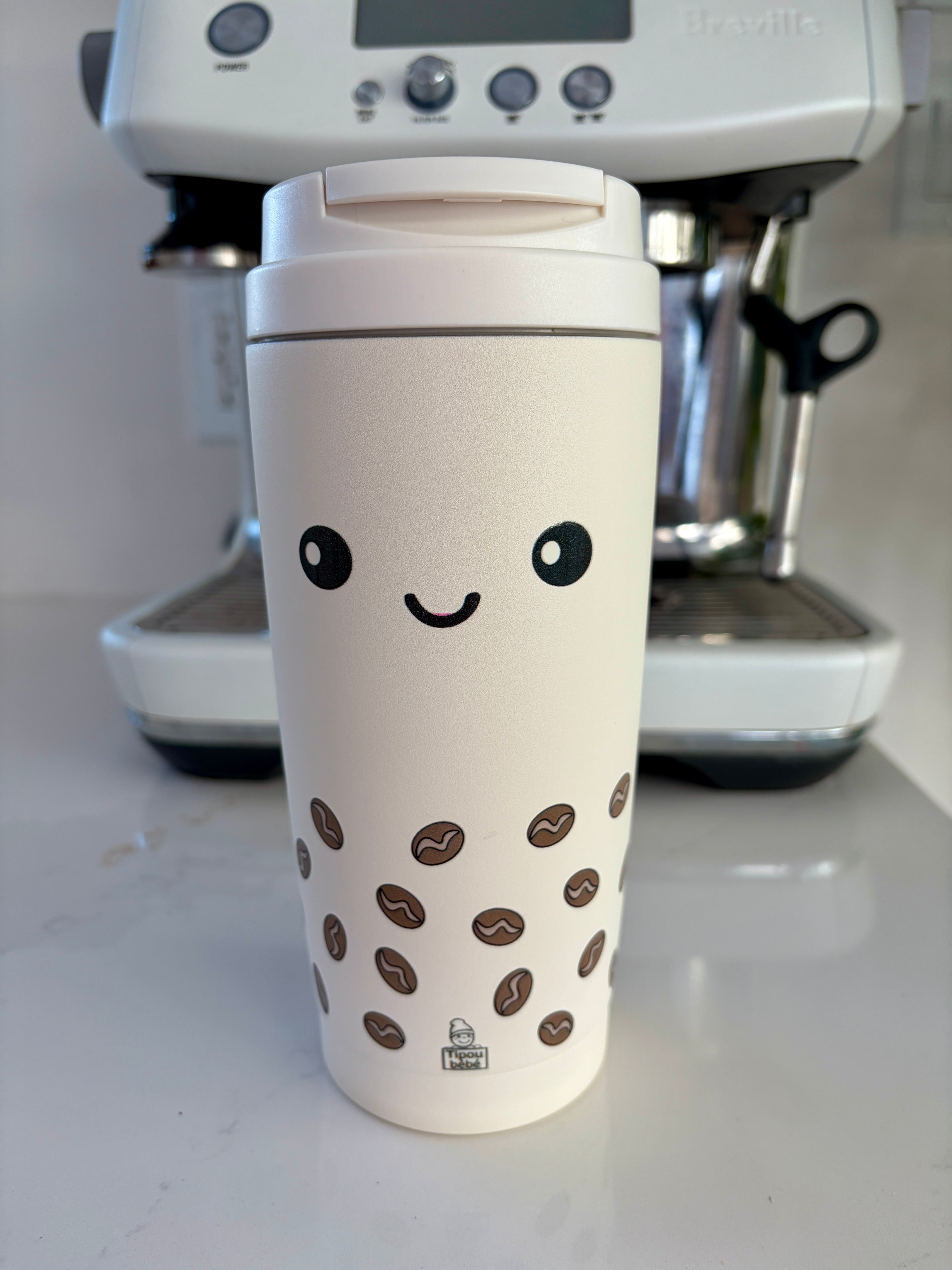 Tasse de café isoterme 500 ml : Café souriant