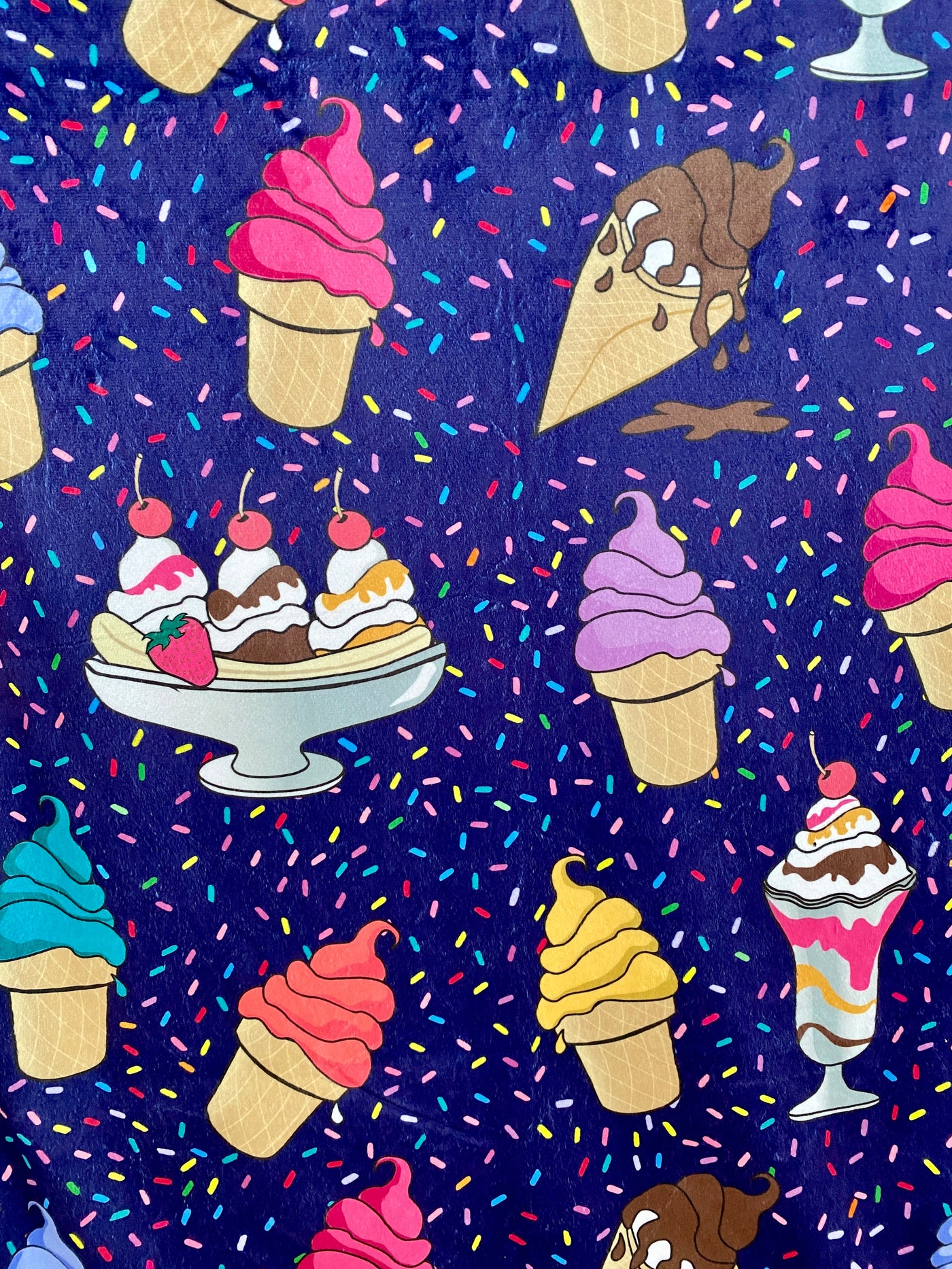 Couverture de bébé : Crèmes glacées flamboyantes