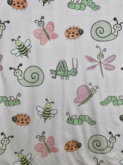 Baby blanket: Adorable Insects Pink