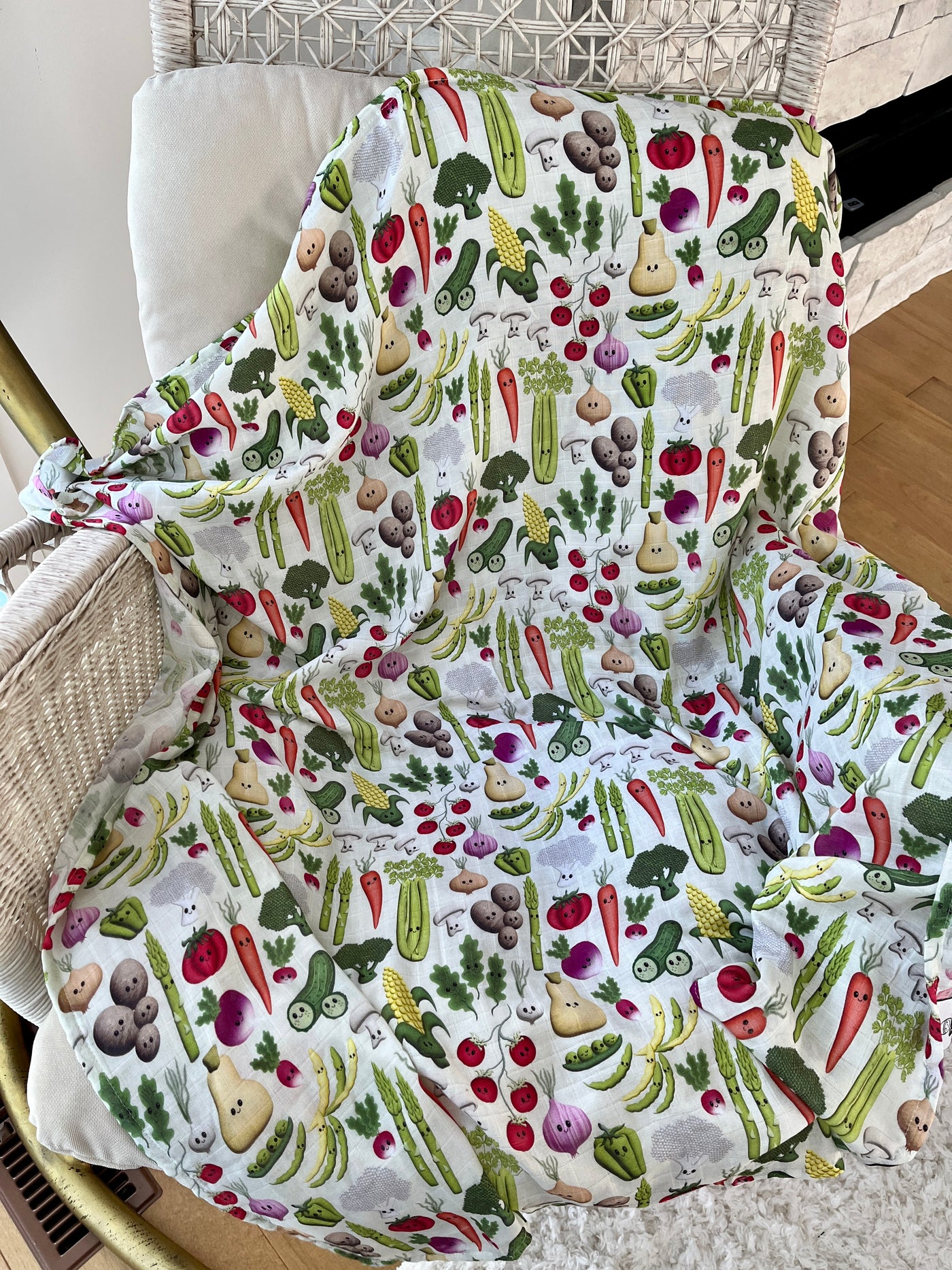 Muslin blanket: The crazy vegetable garden