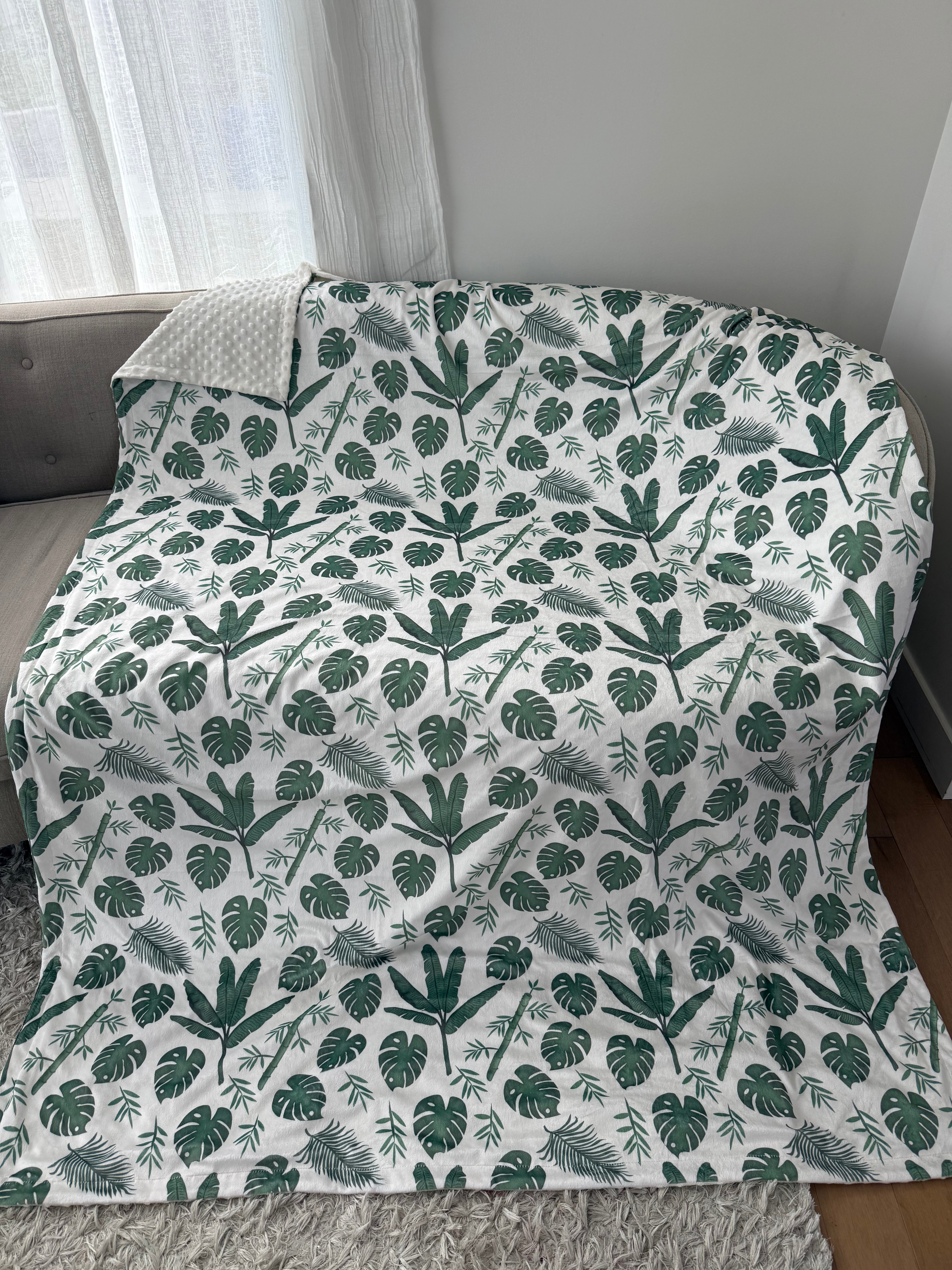 Couverture Géante : Feuillage de jungle