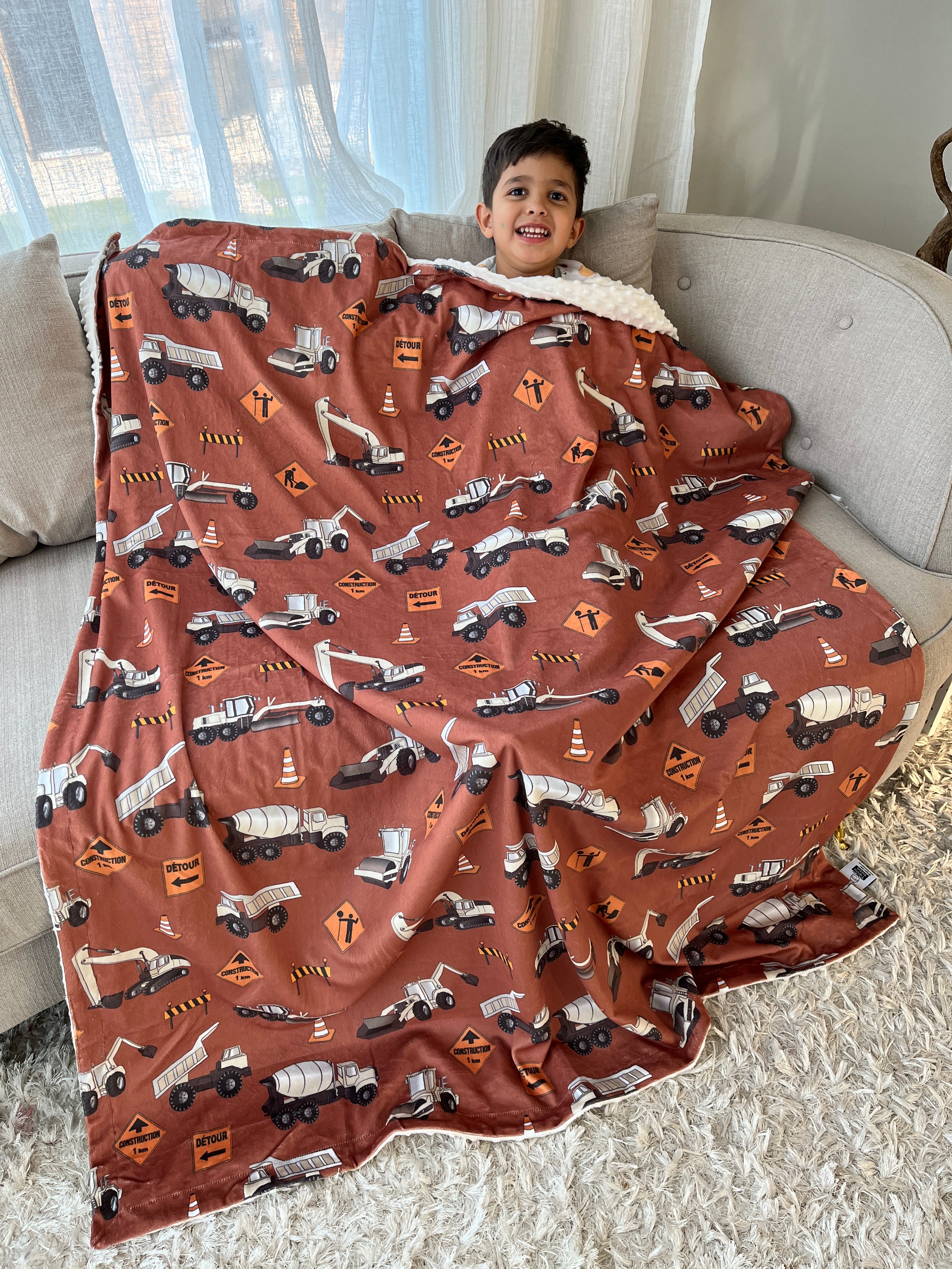 Average Coverage: Construction Trucks (dirt background)