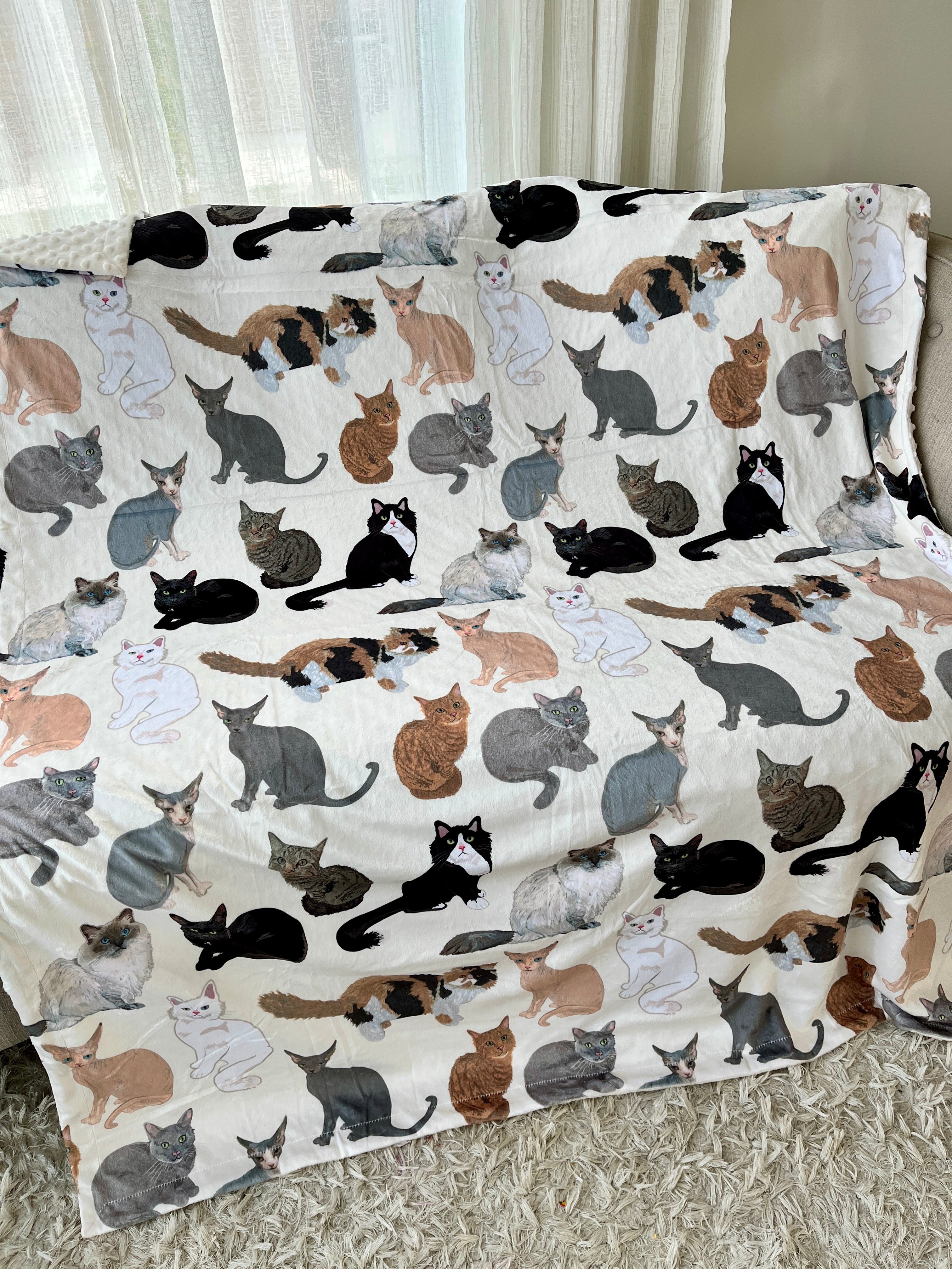 Couverture Moyenne : Mes amis les chats (fond crème)