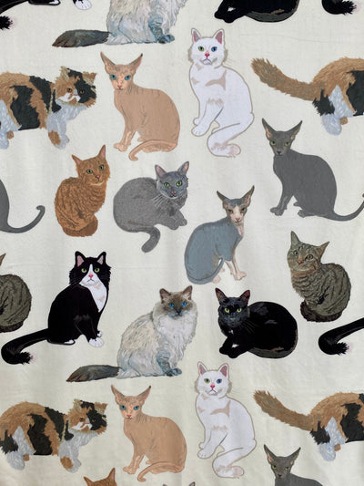 Baby Blanket: My Cat Friends (Cream Background)