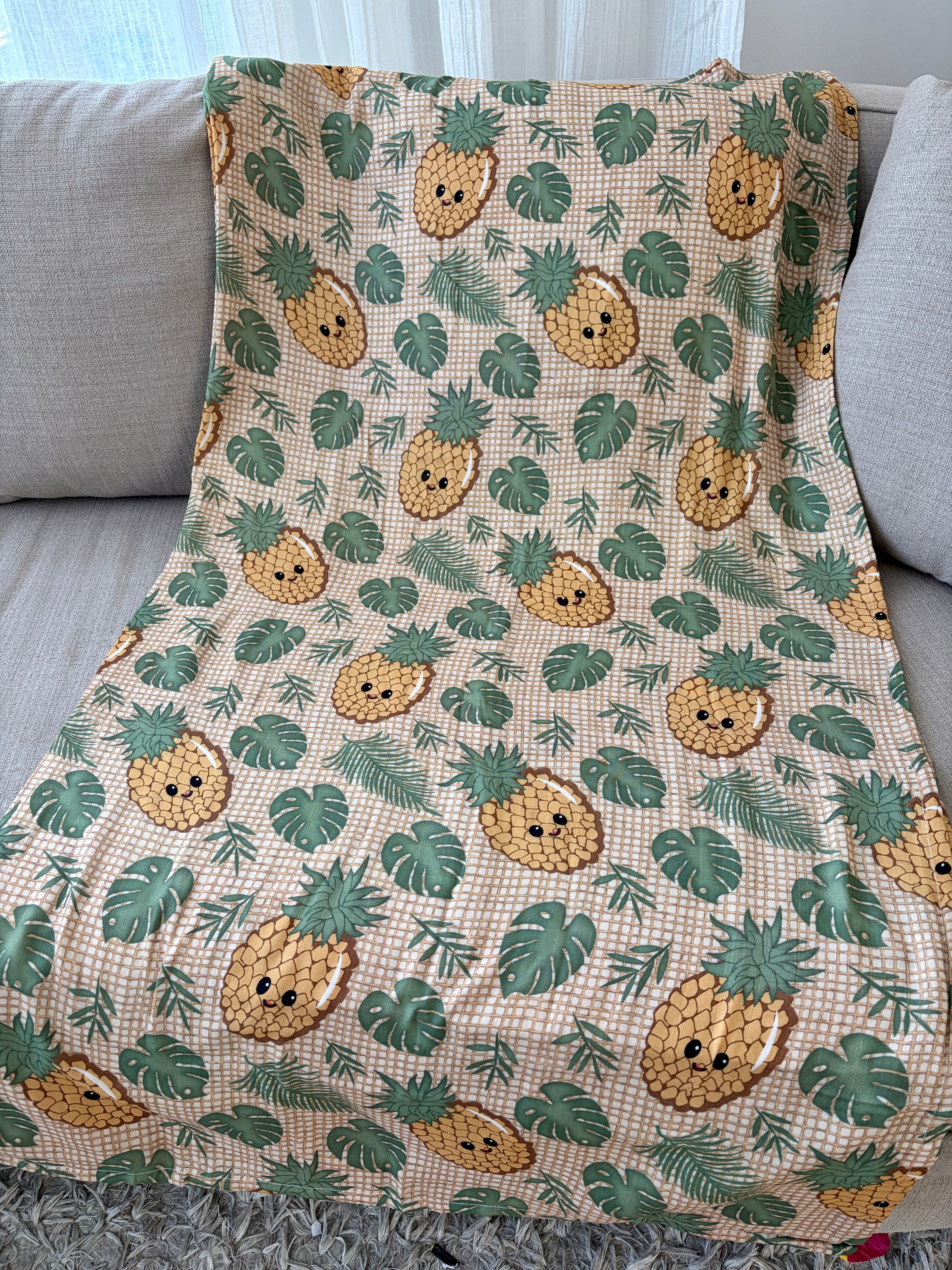 Couverture de mousseline: Ananas en folie