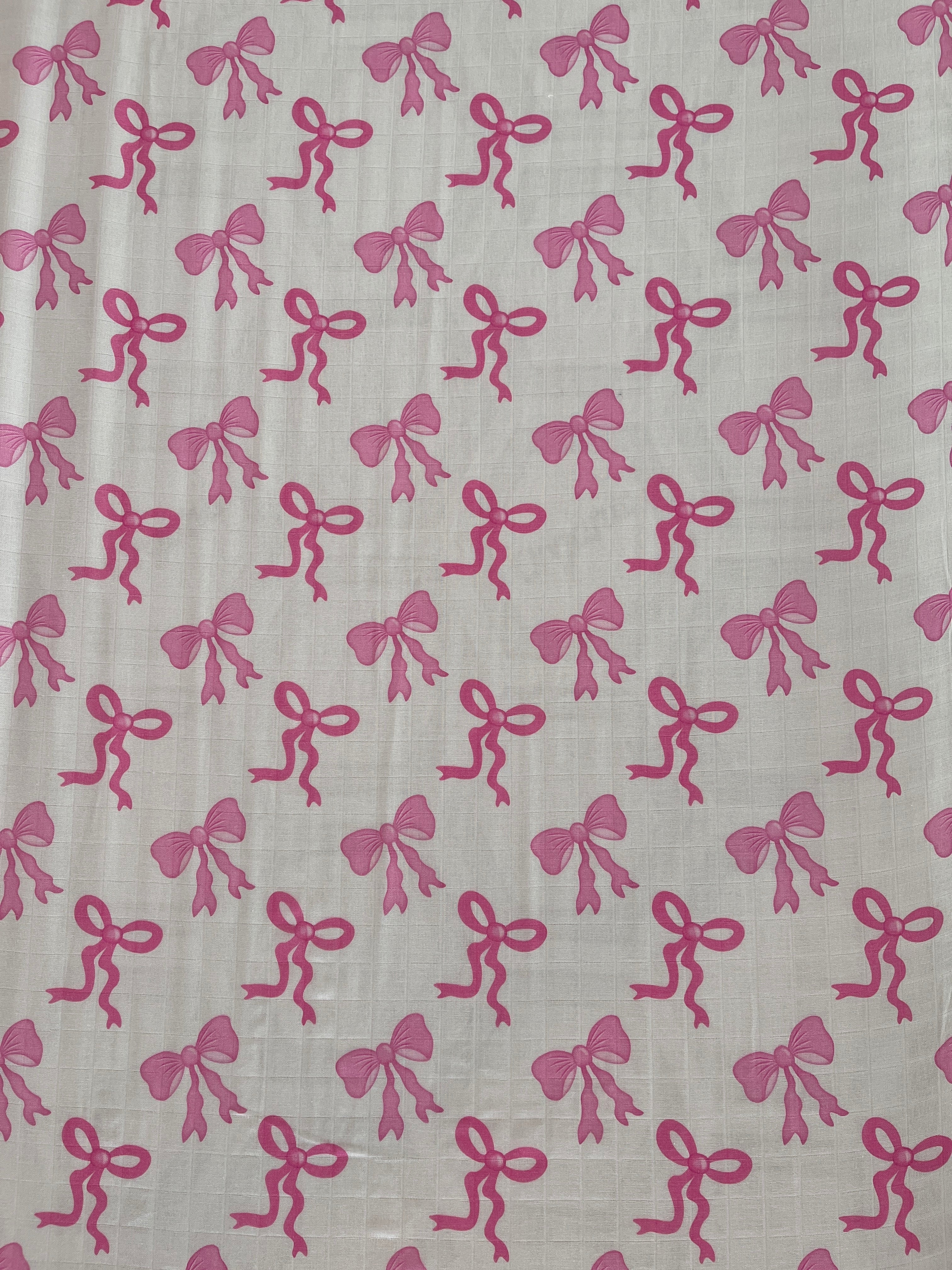 Couverture de mousseline: Boucles (fond rose)