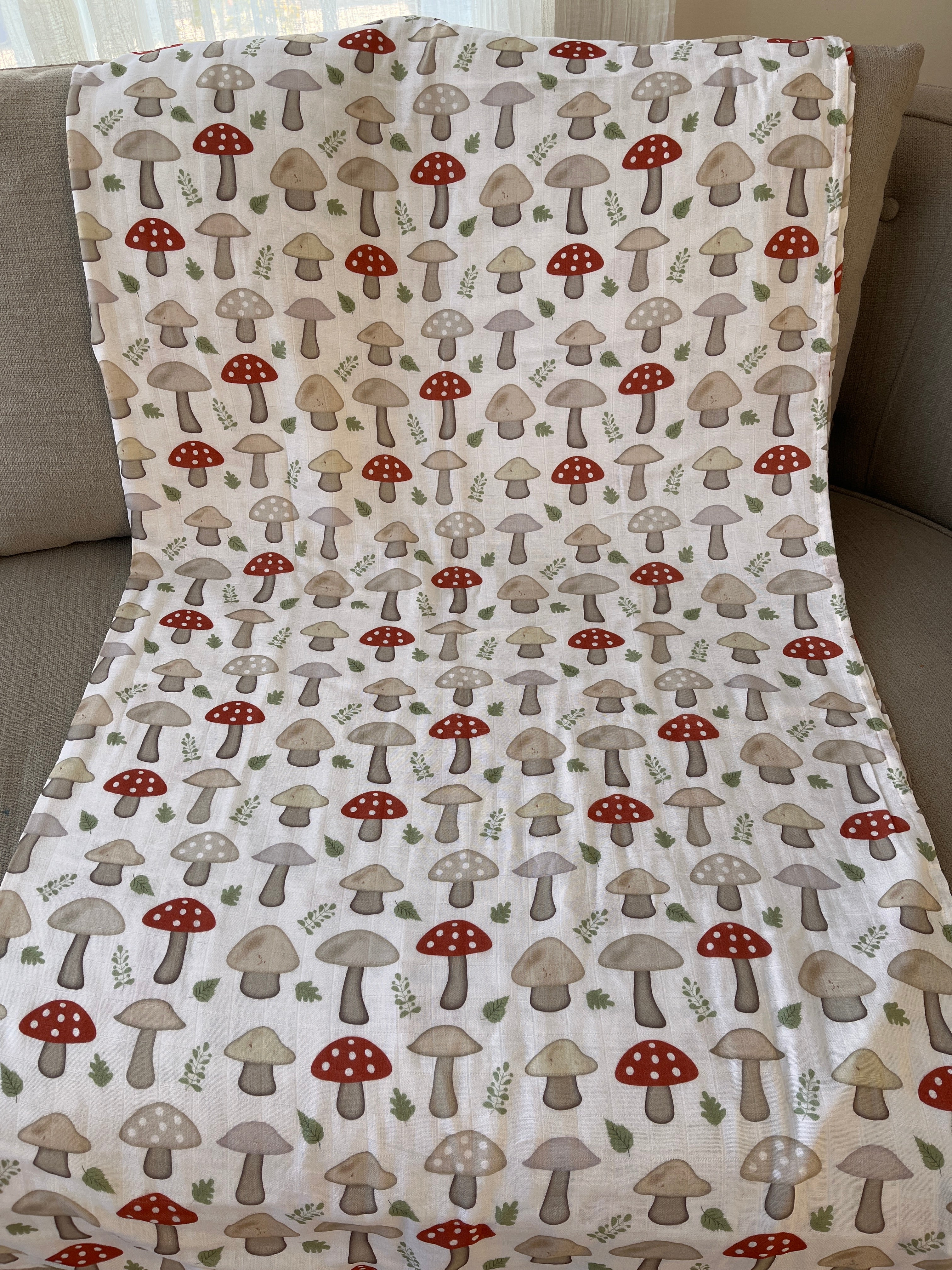 Couverture de mousseline: Champignons collection monde merveilleux