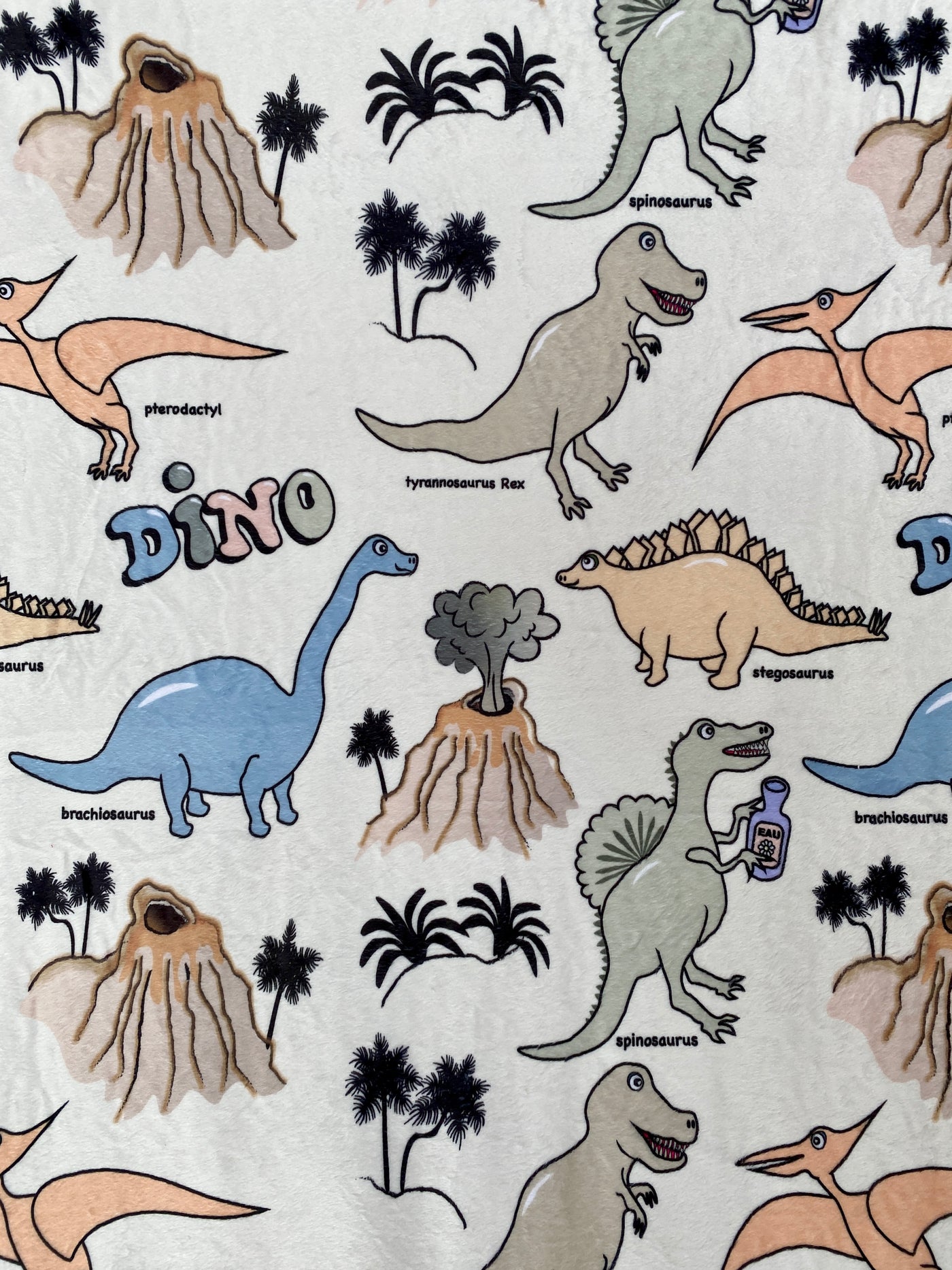 Baby Blanket: Dino Valley