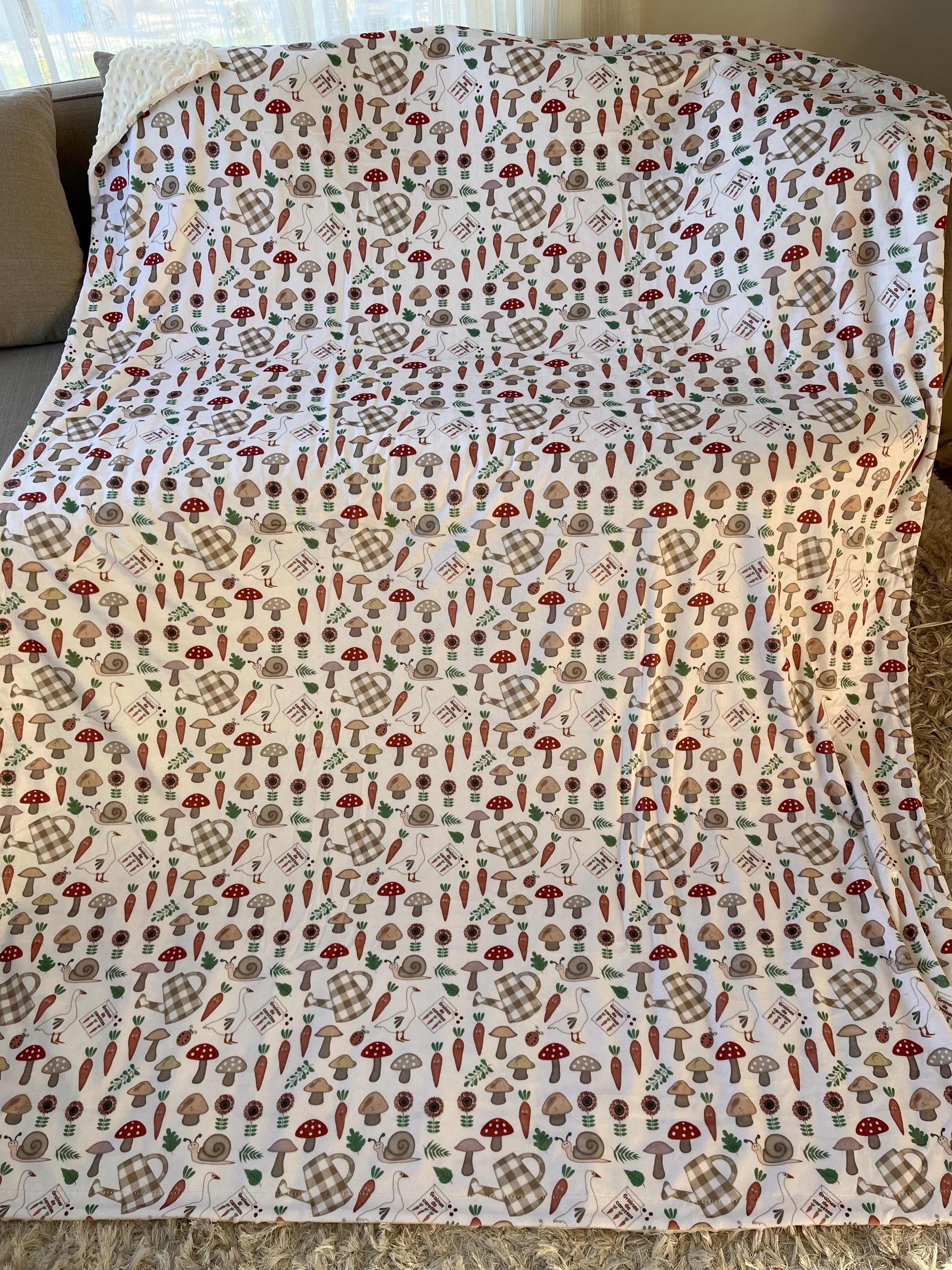 Couverture Géante : Oies dans un jardin de carottes collection monde merveilleux