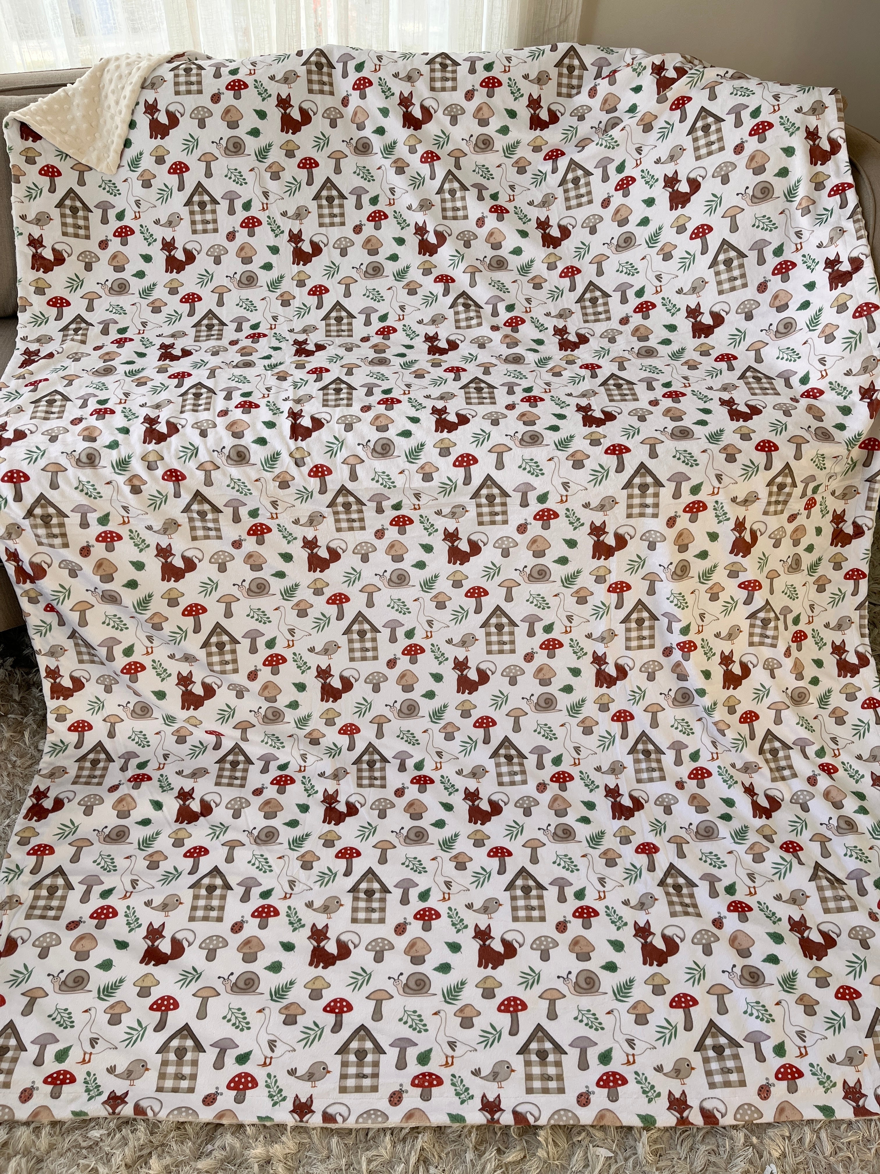 Couverture Géante : Renards, oies et cabanes à oiseaux collection monde merveilleux