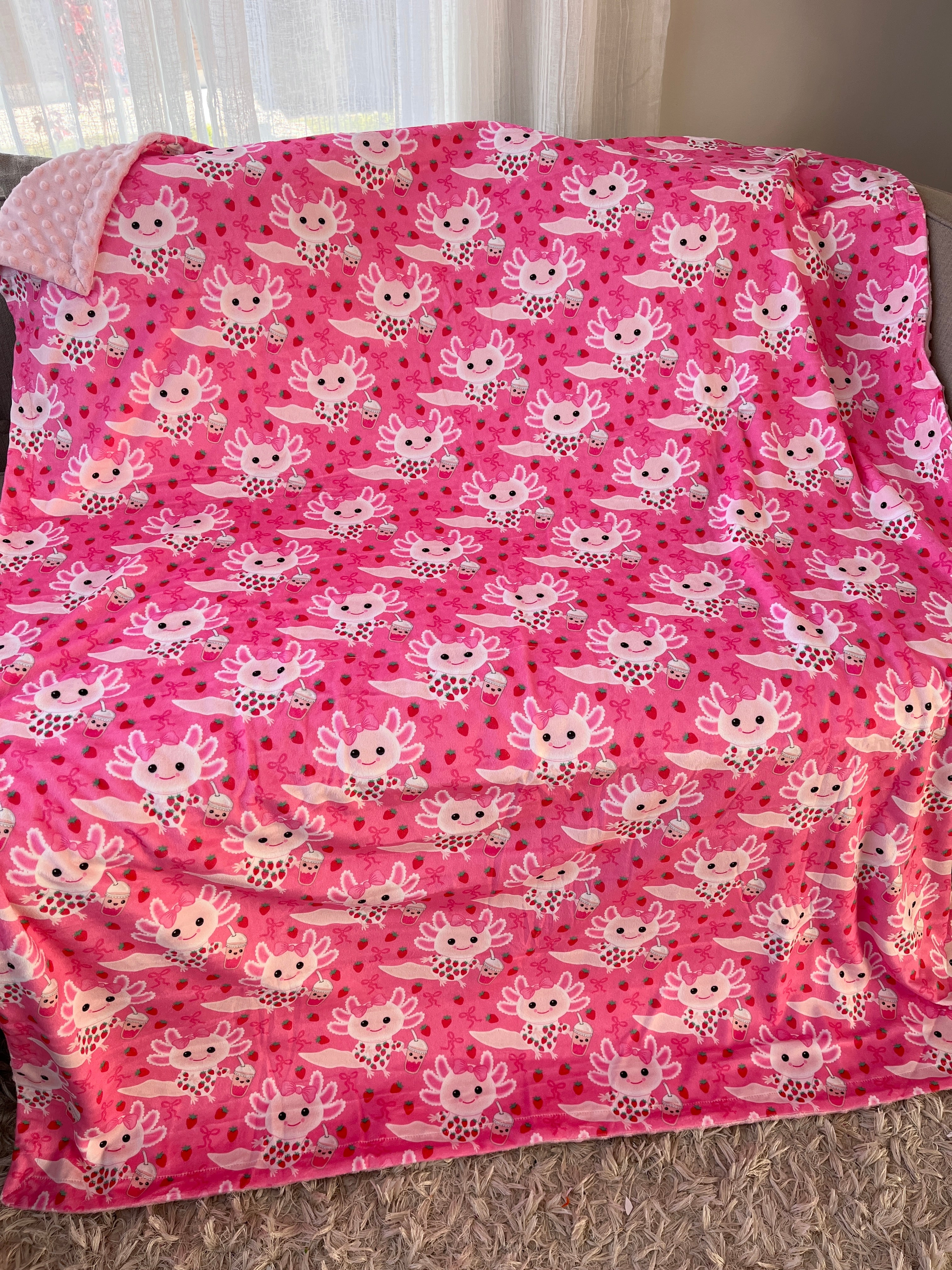 Medium Cover: Axolotls and Their Strawberry Milkshake