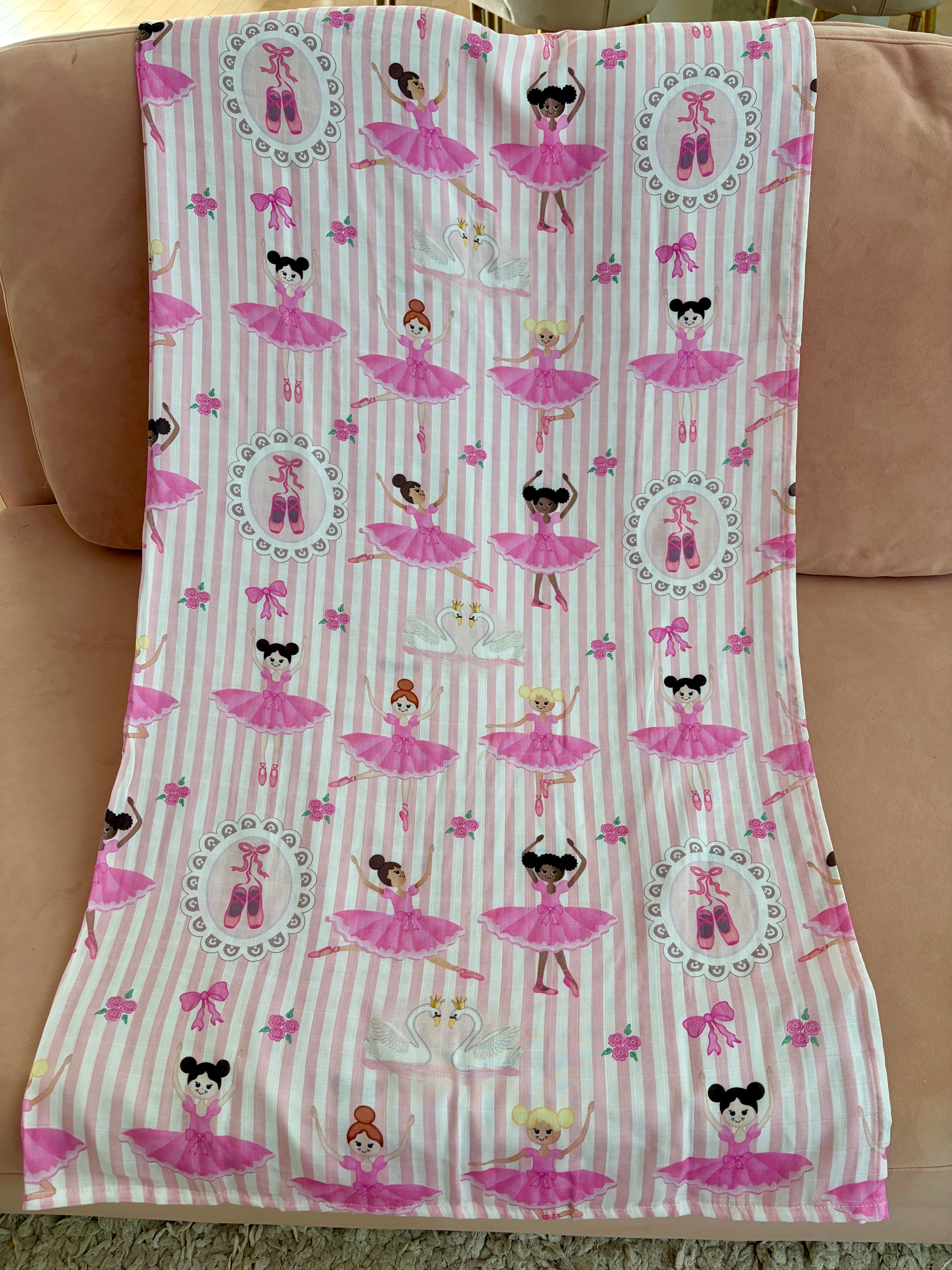 Couverture de mousseline: Ballerines roses