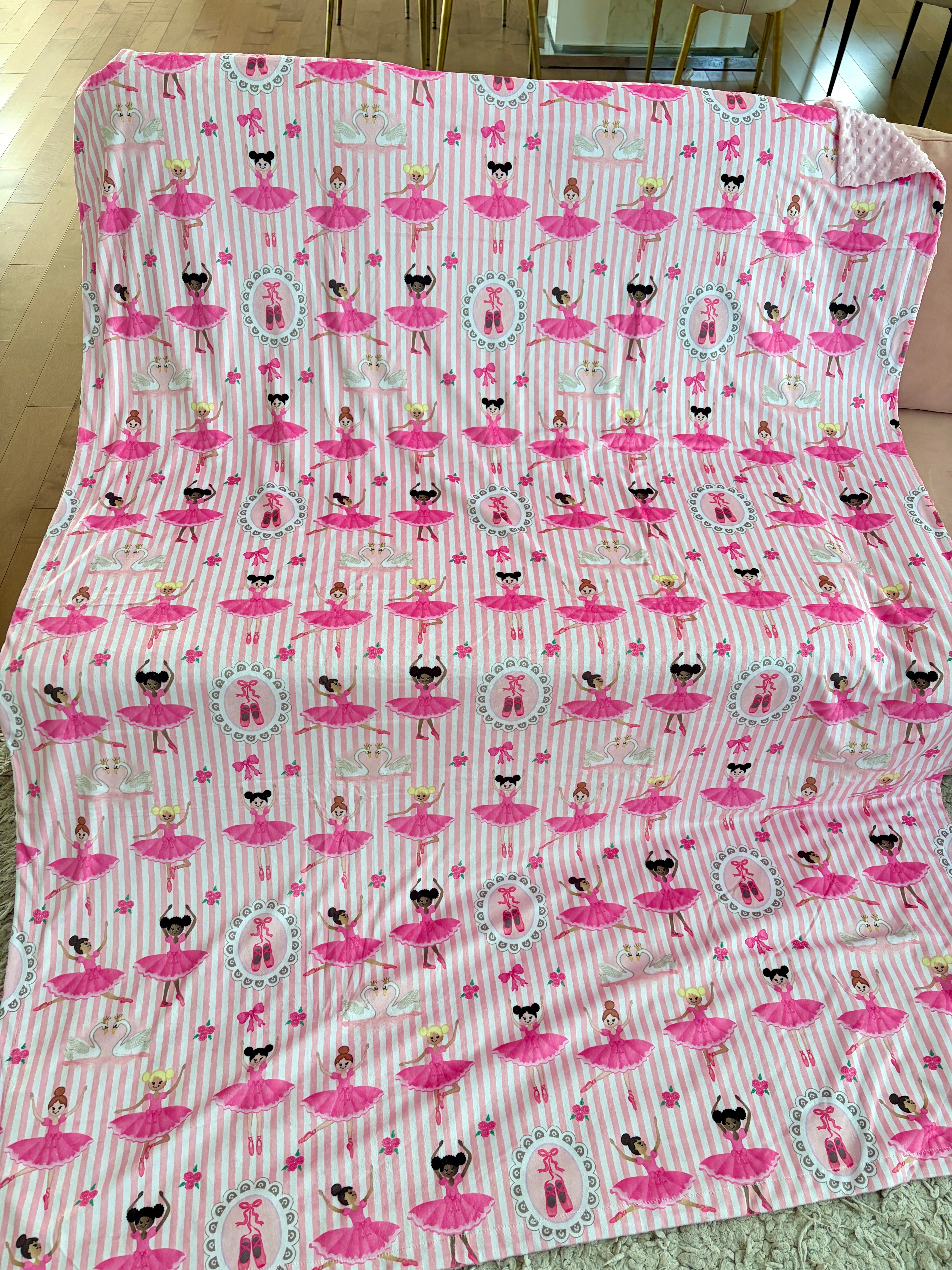 Couverture Géante : Ballerines roses