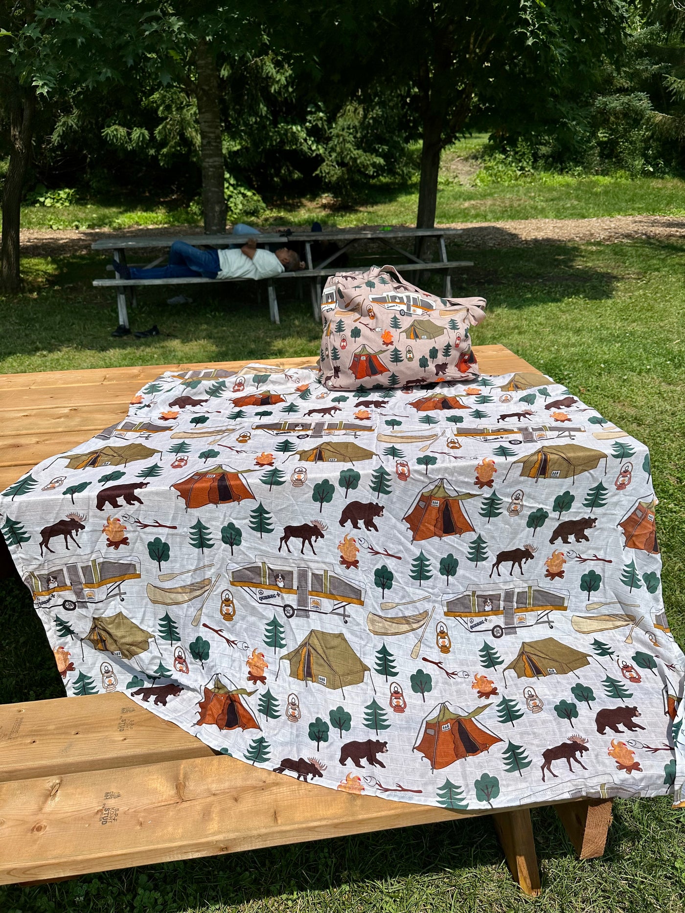 Muslin Swaddle: Wilderness Camping