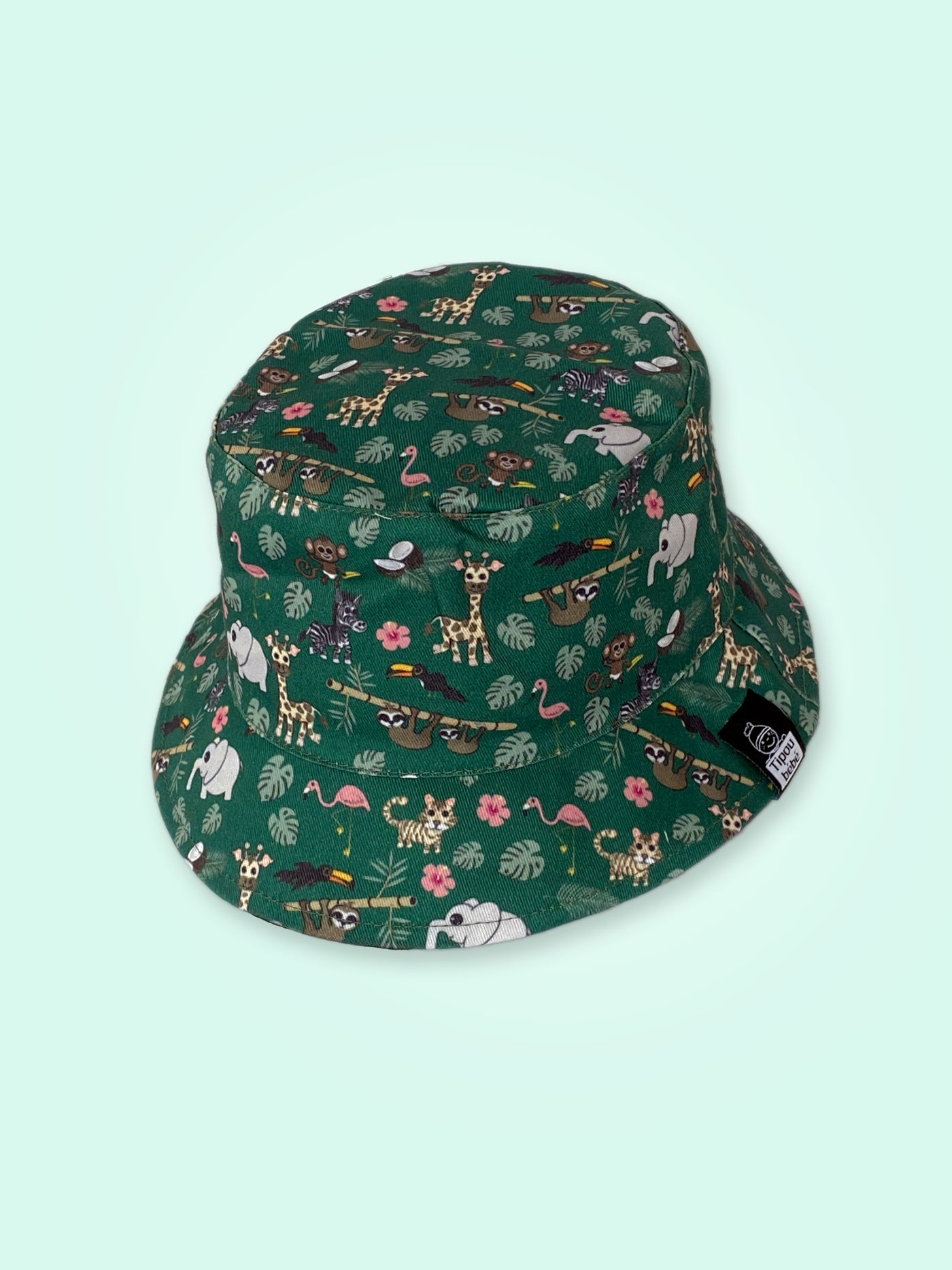 Reversible Bucket Hat : Jungle Animals