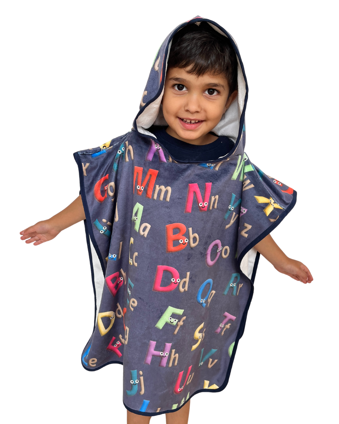 Hooded towel for children (18 months to 5 years): The friendly alphabets