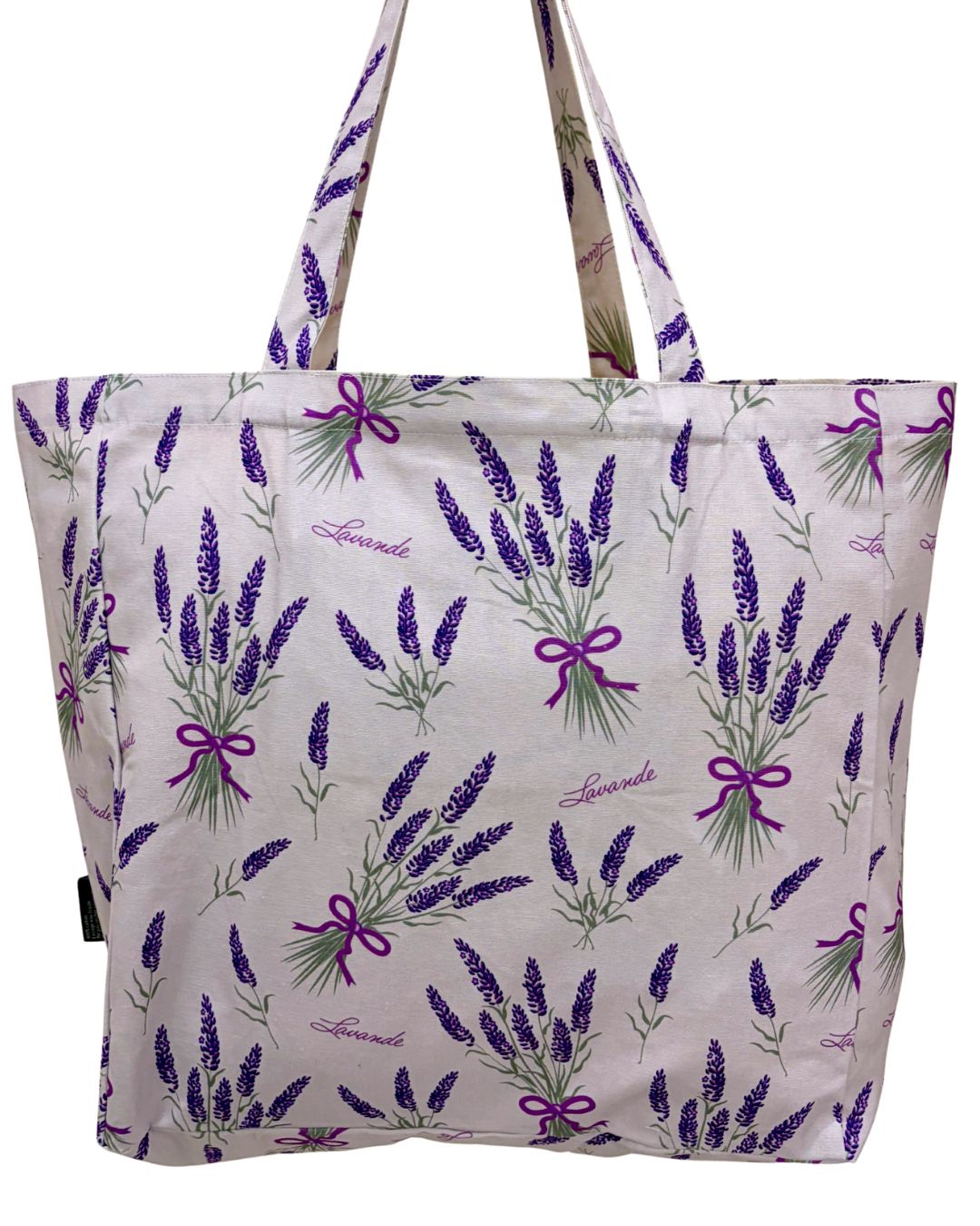 Reusable Illustrated Bag: Lilac Lavender Flowers