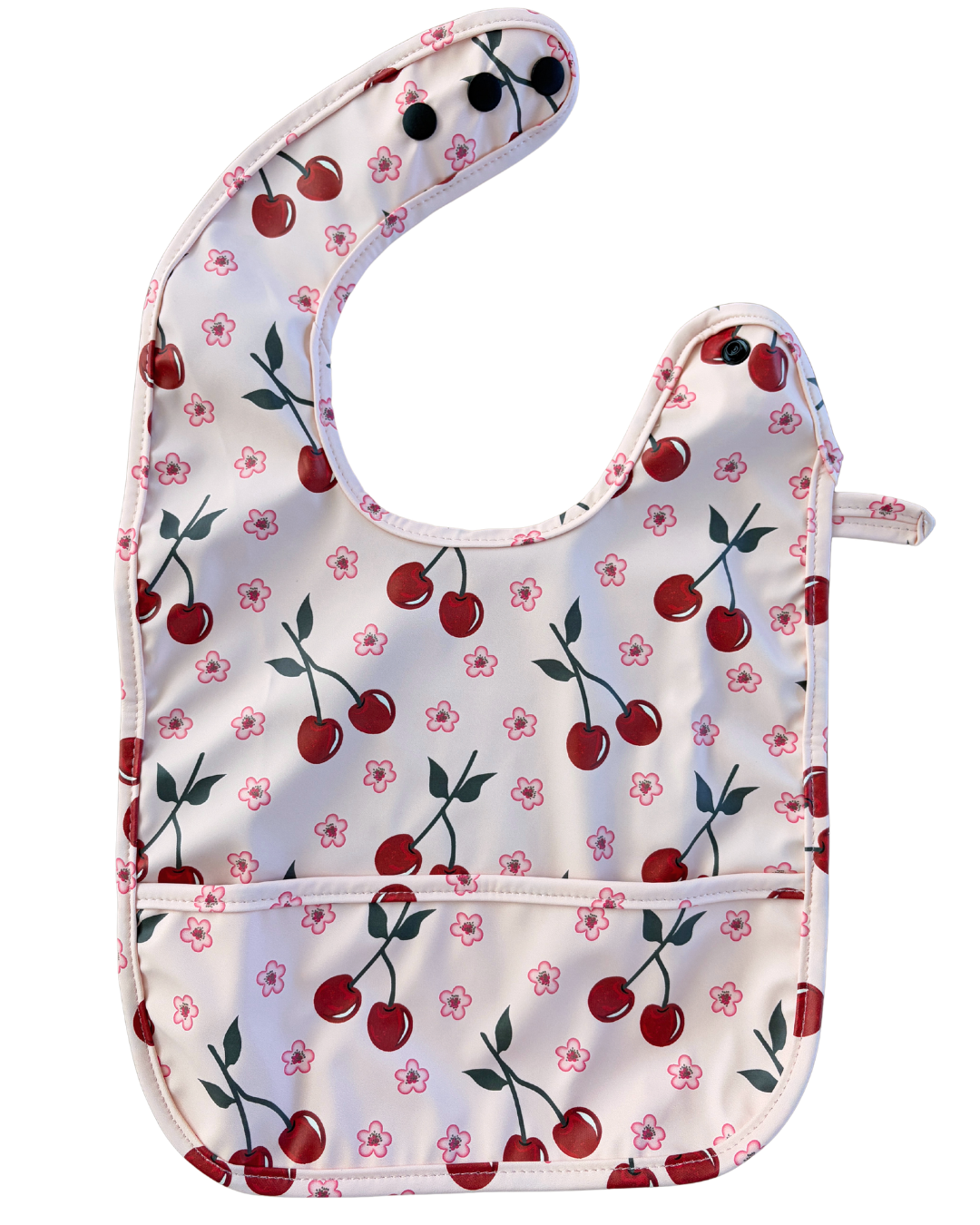 Bavette imperméable avec poche : Cerises exquises