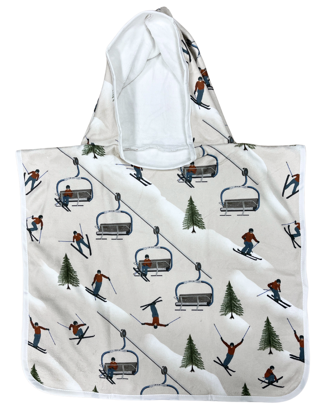 Hooded poncho towel for baby (0-18 months): Professional ski