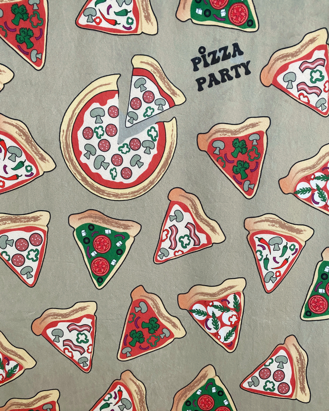 Baby Blanket: Pizza Party