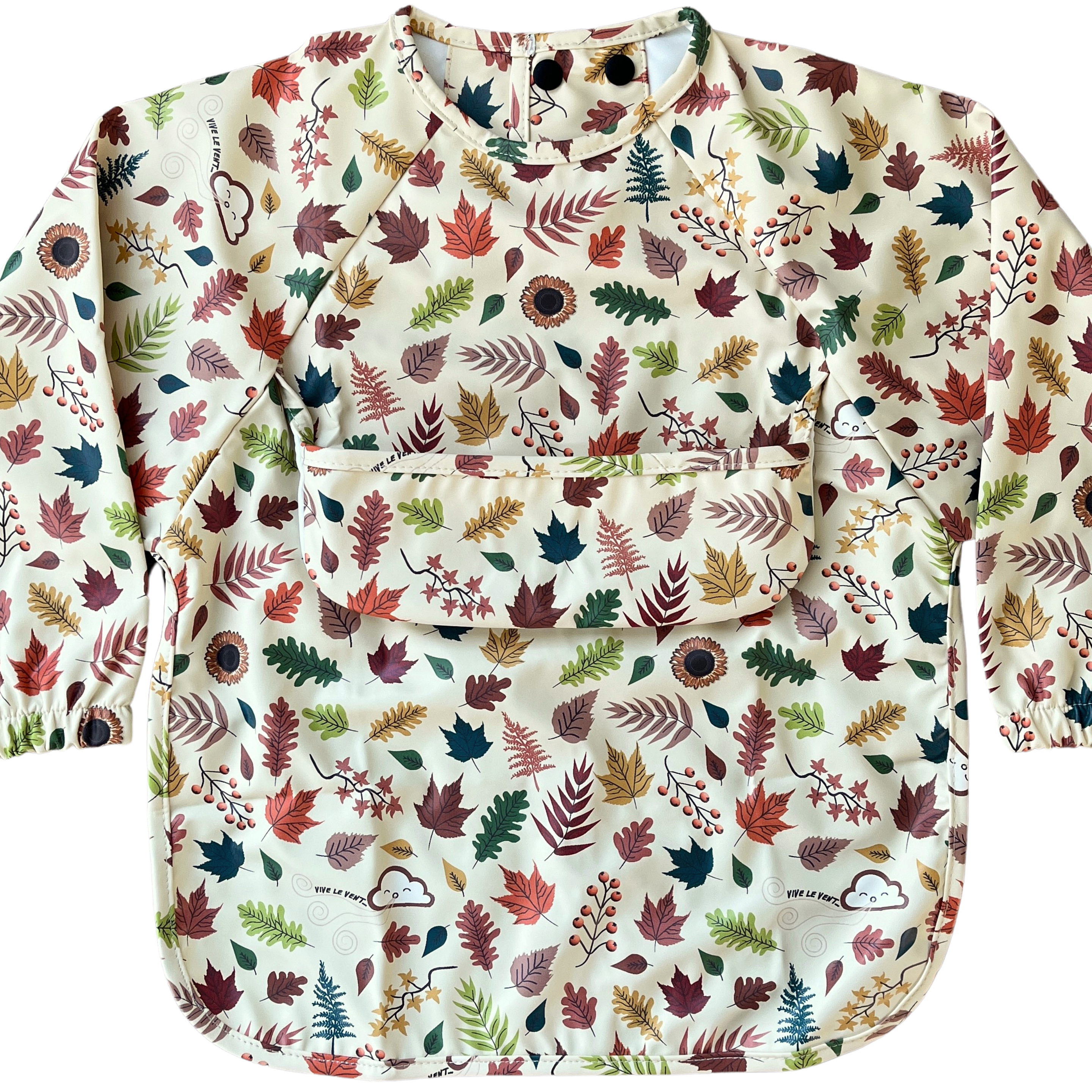 Bavette imperméable à manches longues avec poche : Vive le vent d'automne