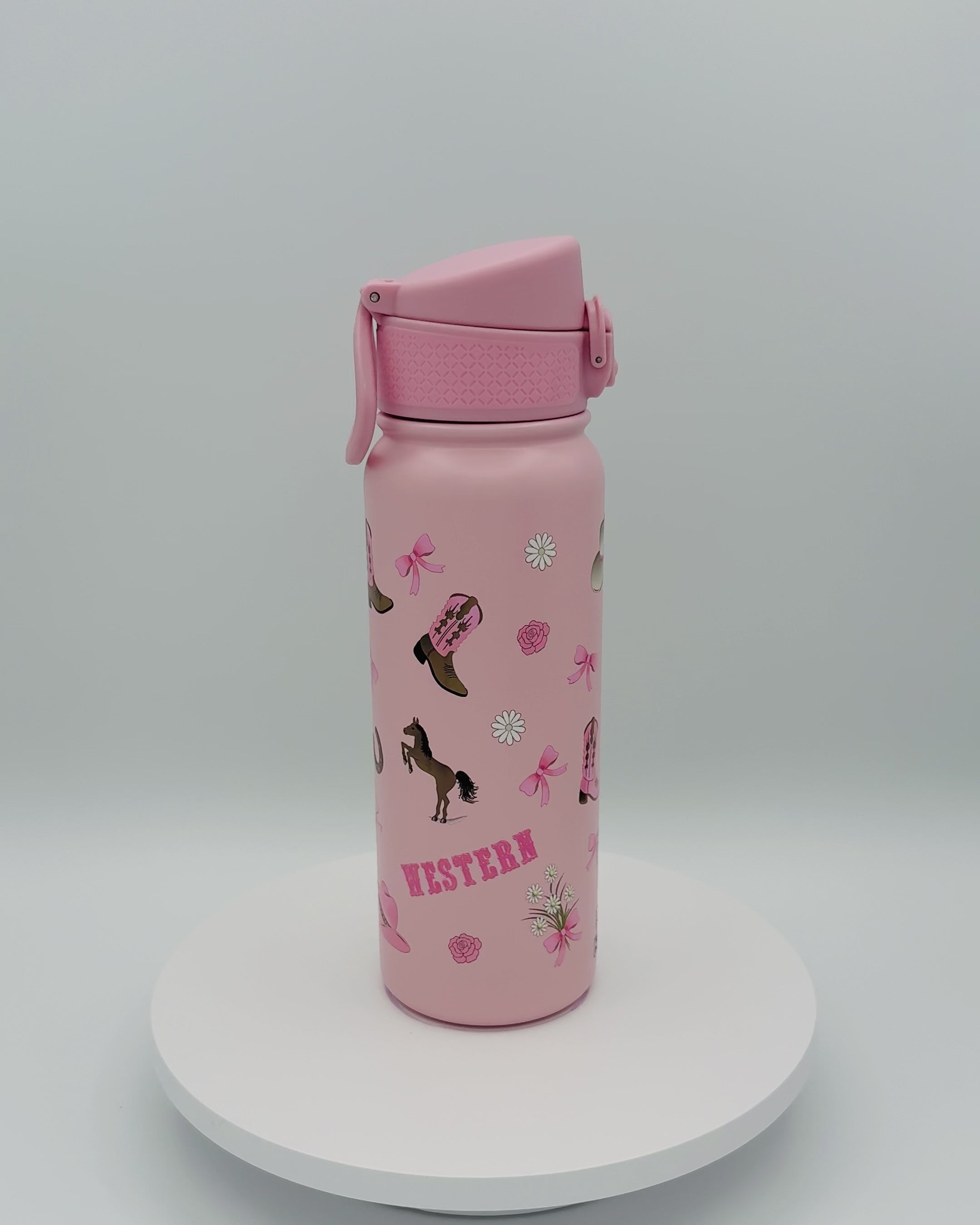 600 ml water bottle - Western rose