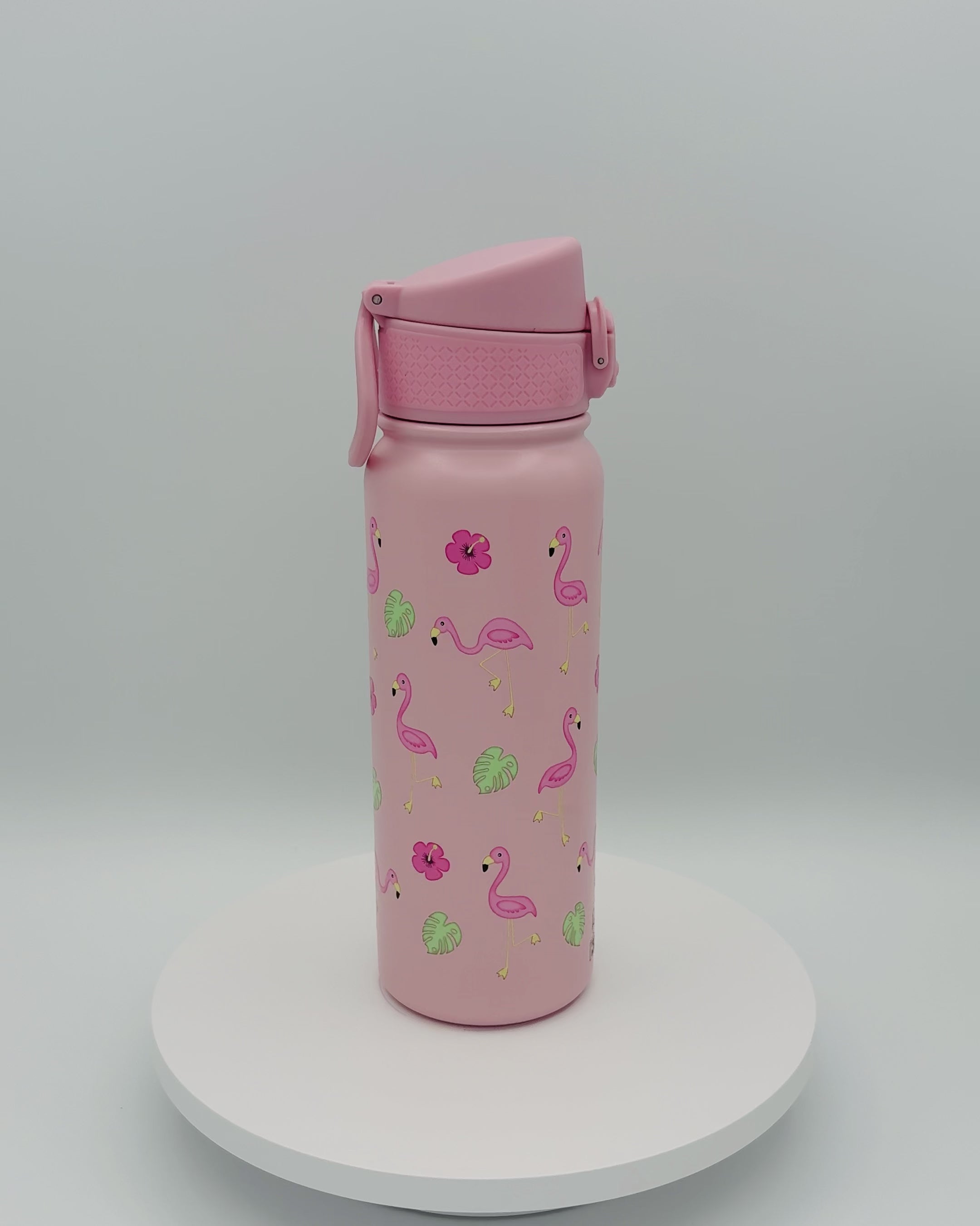 600 ml Water Bottle - Pink Flamingo Party
