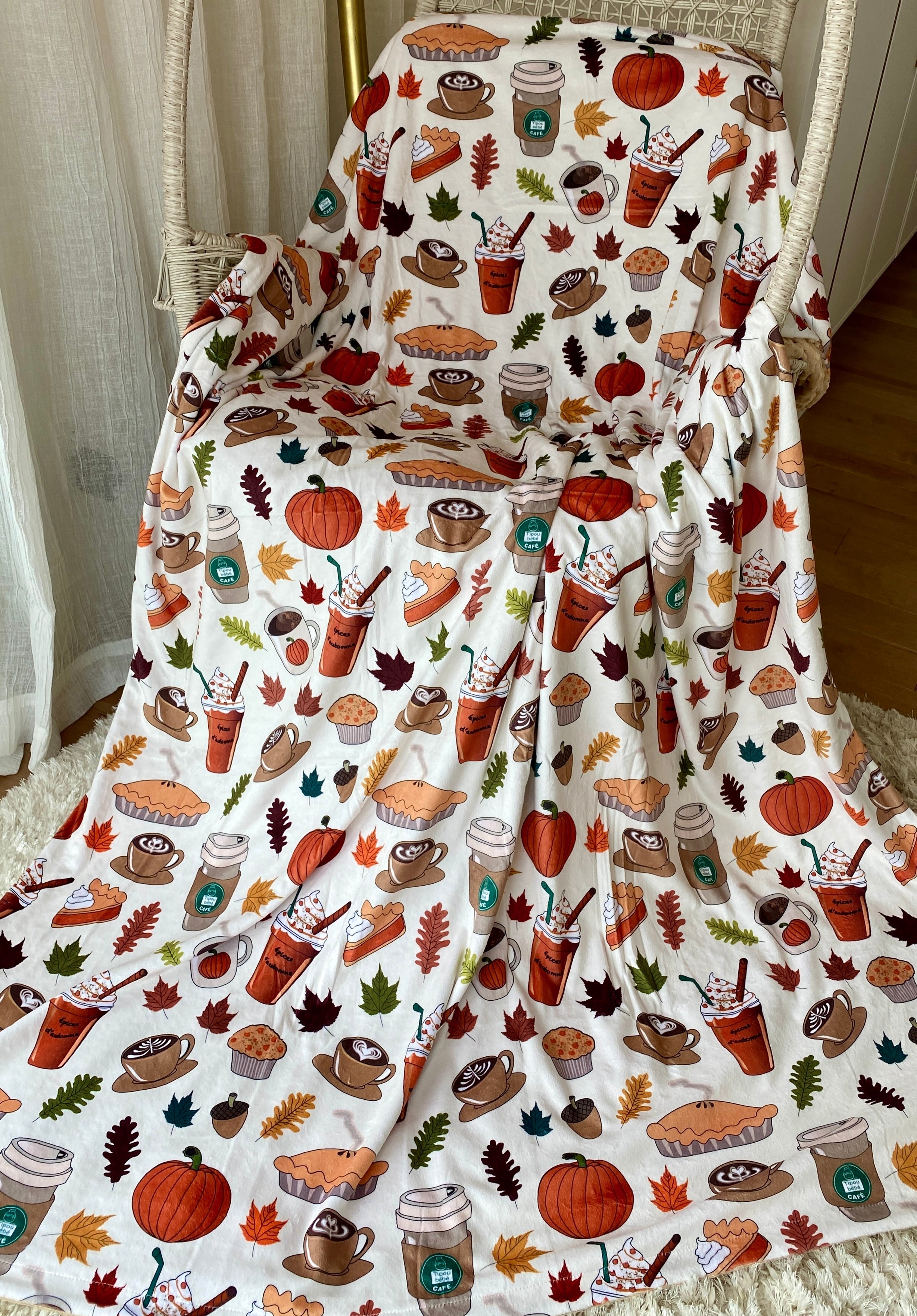 Couverture Géante : Citrouille épicée