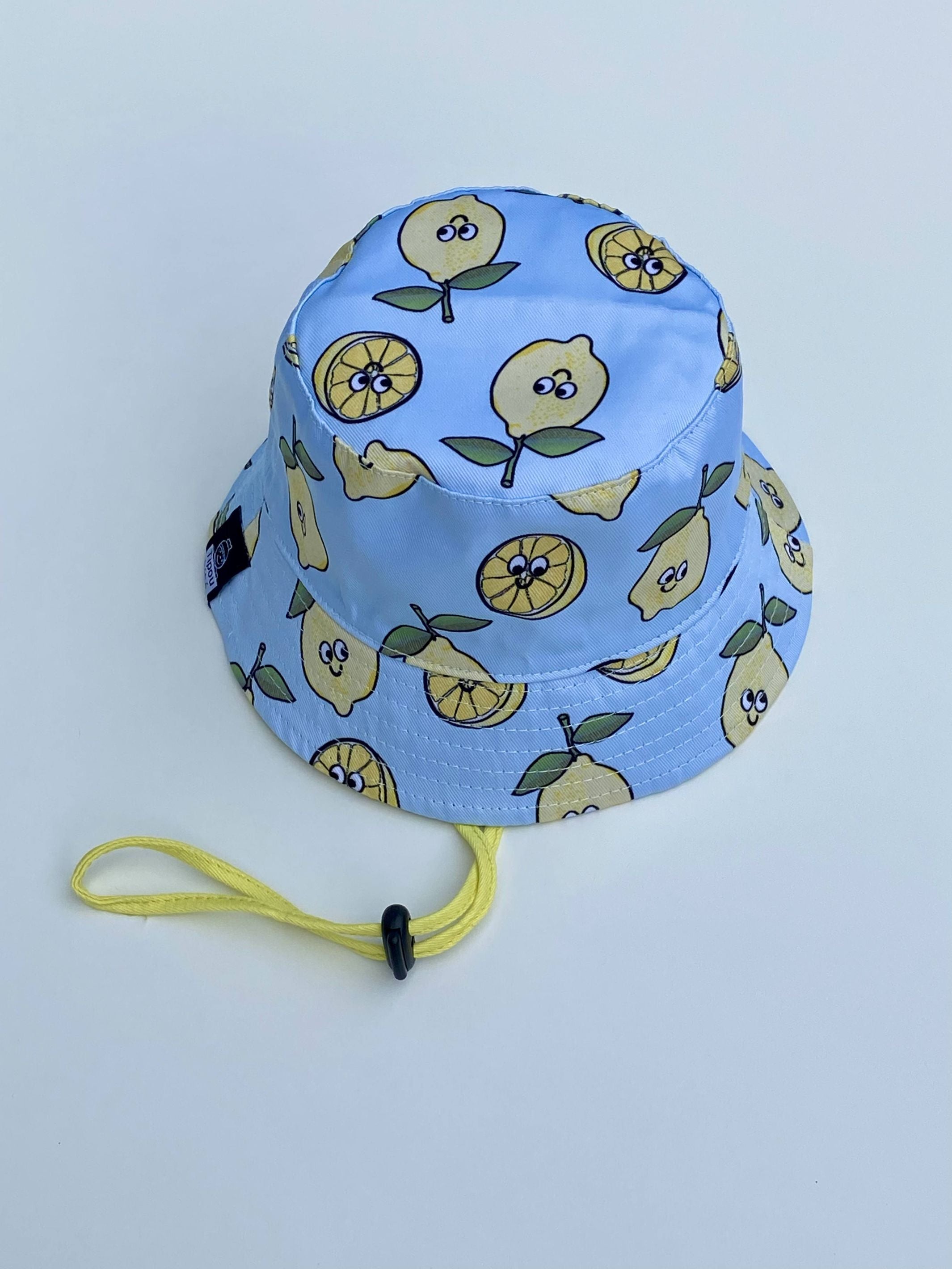 Reversible Bucket Hat: Happy Lemons
