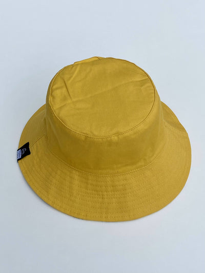 Reversible Bucket Hat: Botanical Garden Spicy Mustard
