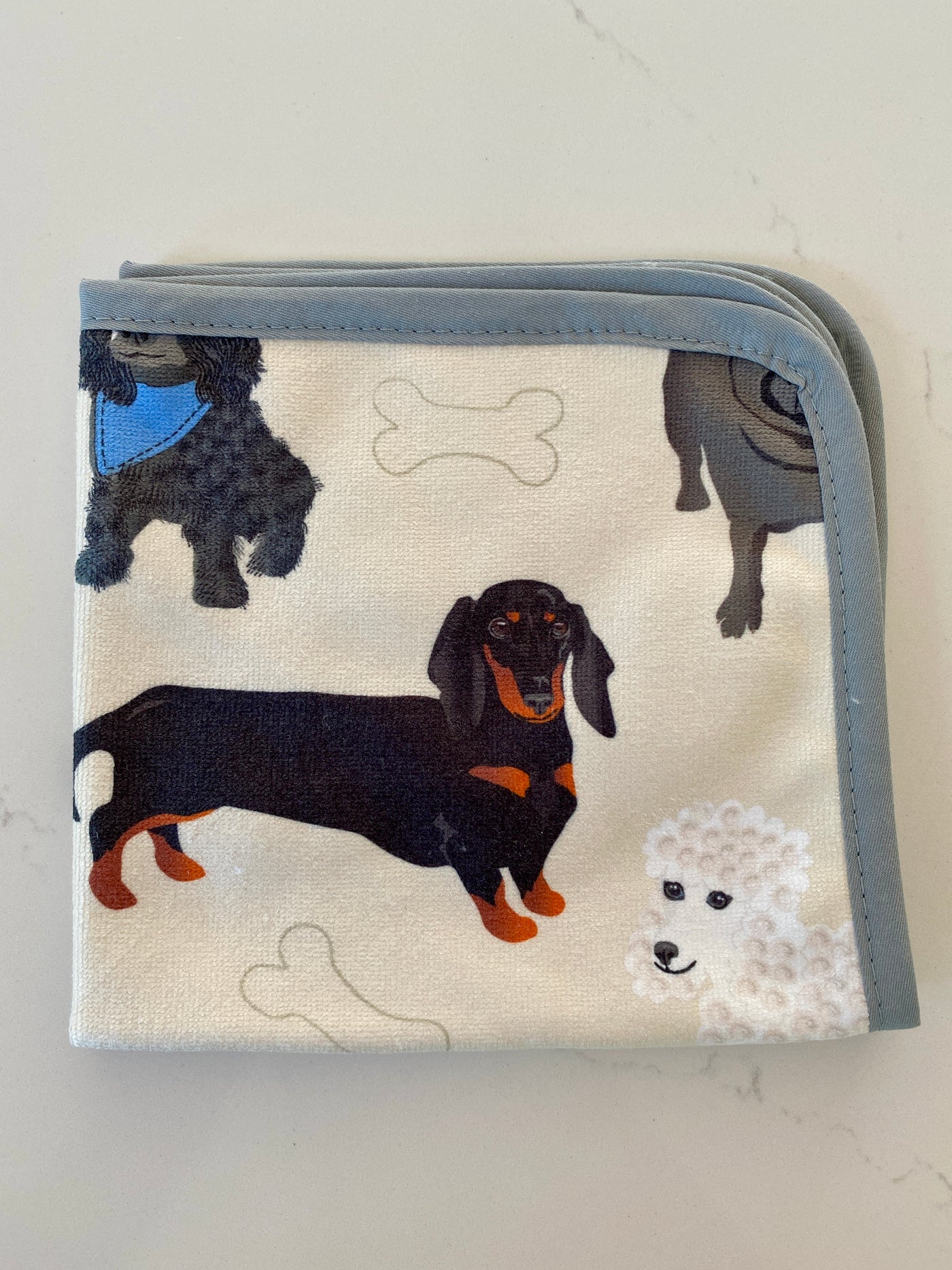 Washcloth: Little Dogs Lover (Almond)