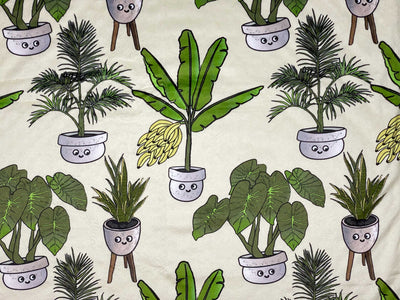 Baby blanket : Botanical Garden Collection: Banana Trees, Alocasias, etc