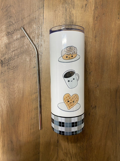 « Tipou Bébé Coffee Shop » Insulated Stainless Steel Tumbler 20 oz