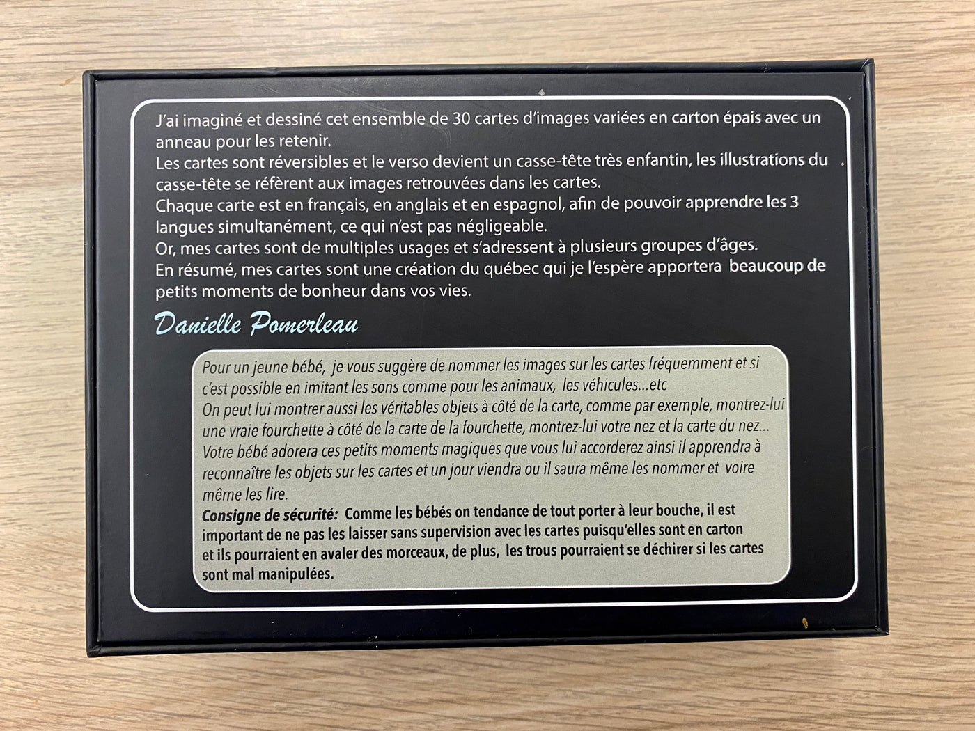 Series Green: Learning Cards in 3 languages (English, French, Spanish)