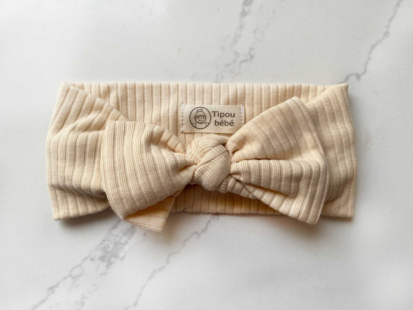 Headband with bow for baby of 0-6 months